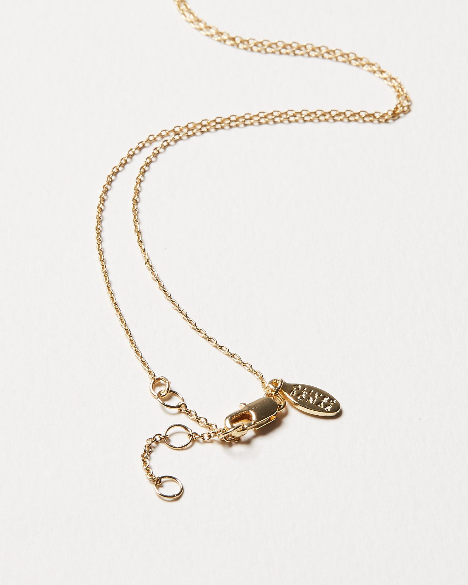 Aida Fine Circle & Fan Drop Pendant Necklace | Oliver Bonas