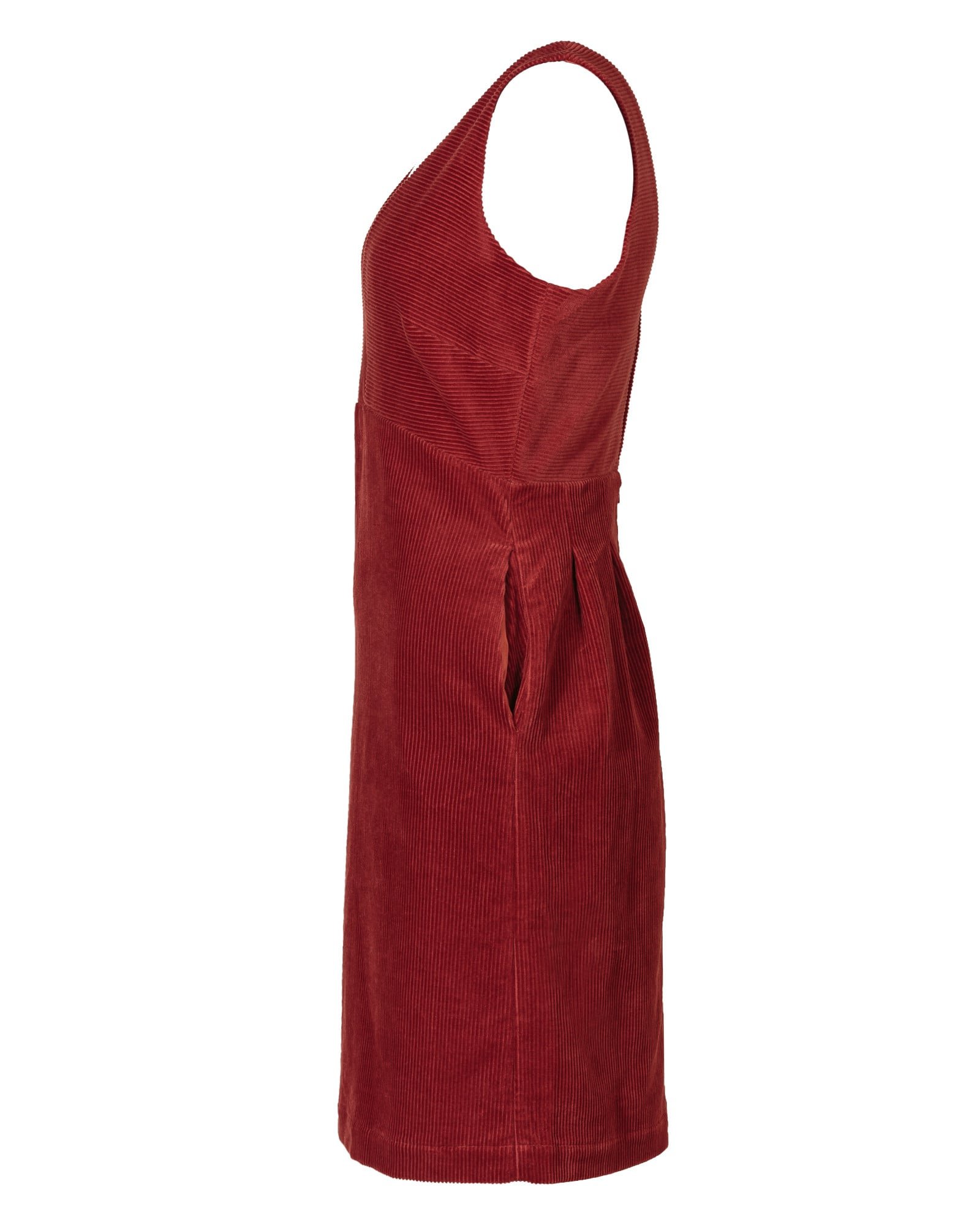 Corduroy Rust Red Mini Pinafore Dress | Oliver Bonas Corduroy Rust Red Mini Pinafore Dress | Oliver Bonas