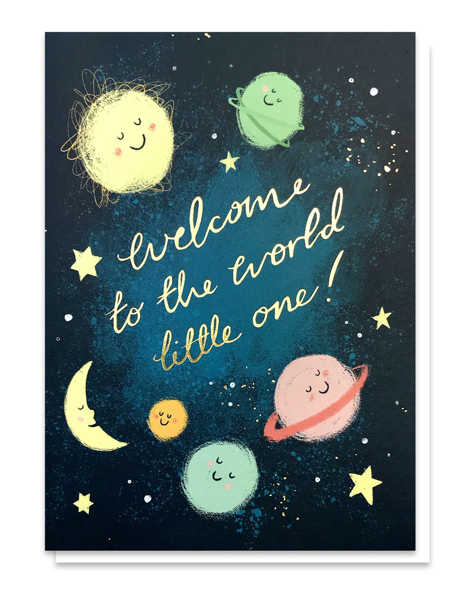 Welcome to The World Little One New Baby Card Oliver Bonas IE