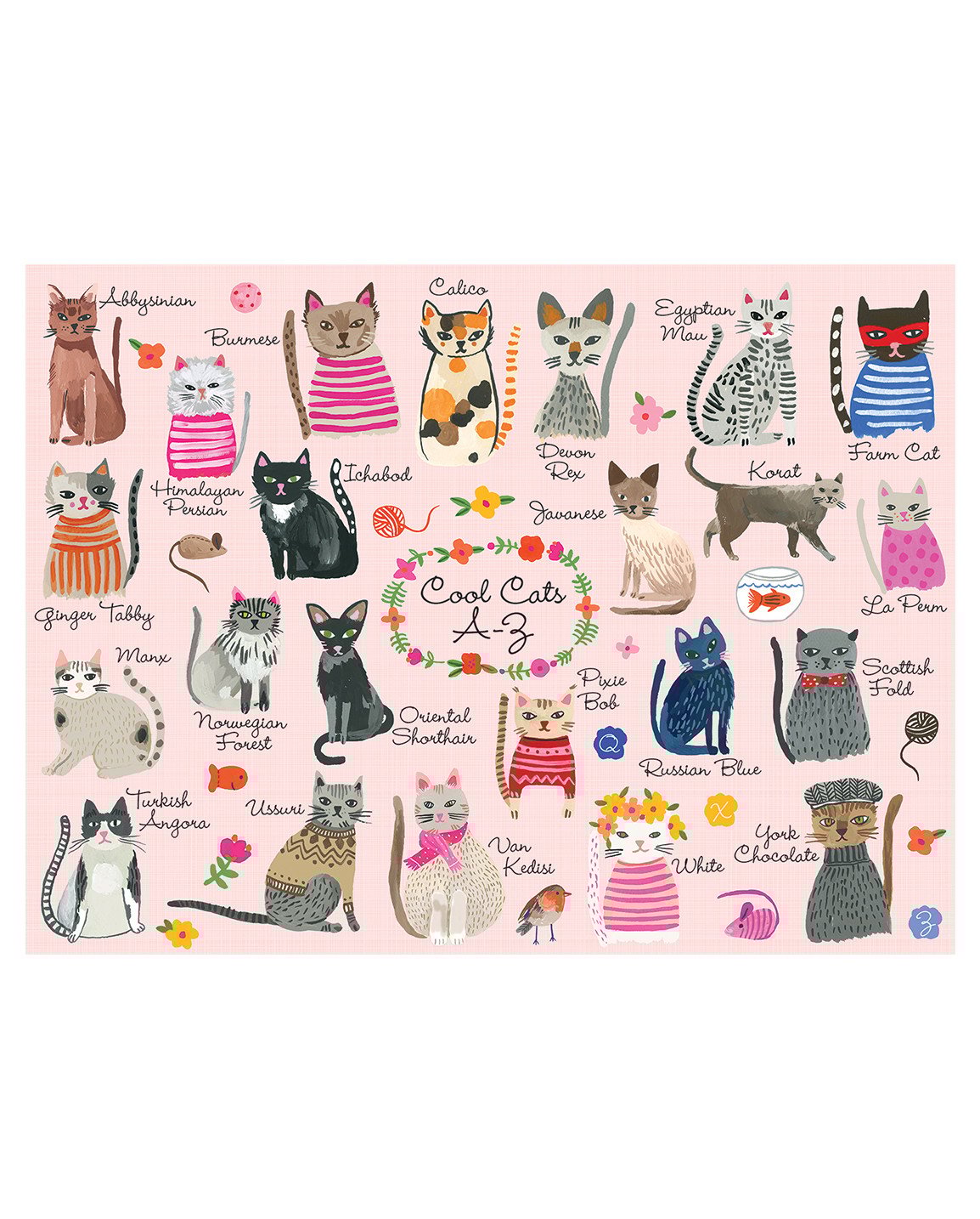 family cats　1001 The Daintypaw Cats | Small Animal Figurines | Li'l Woodzeez