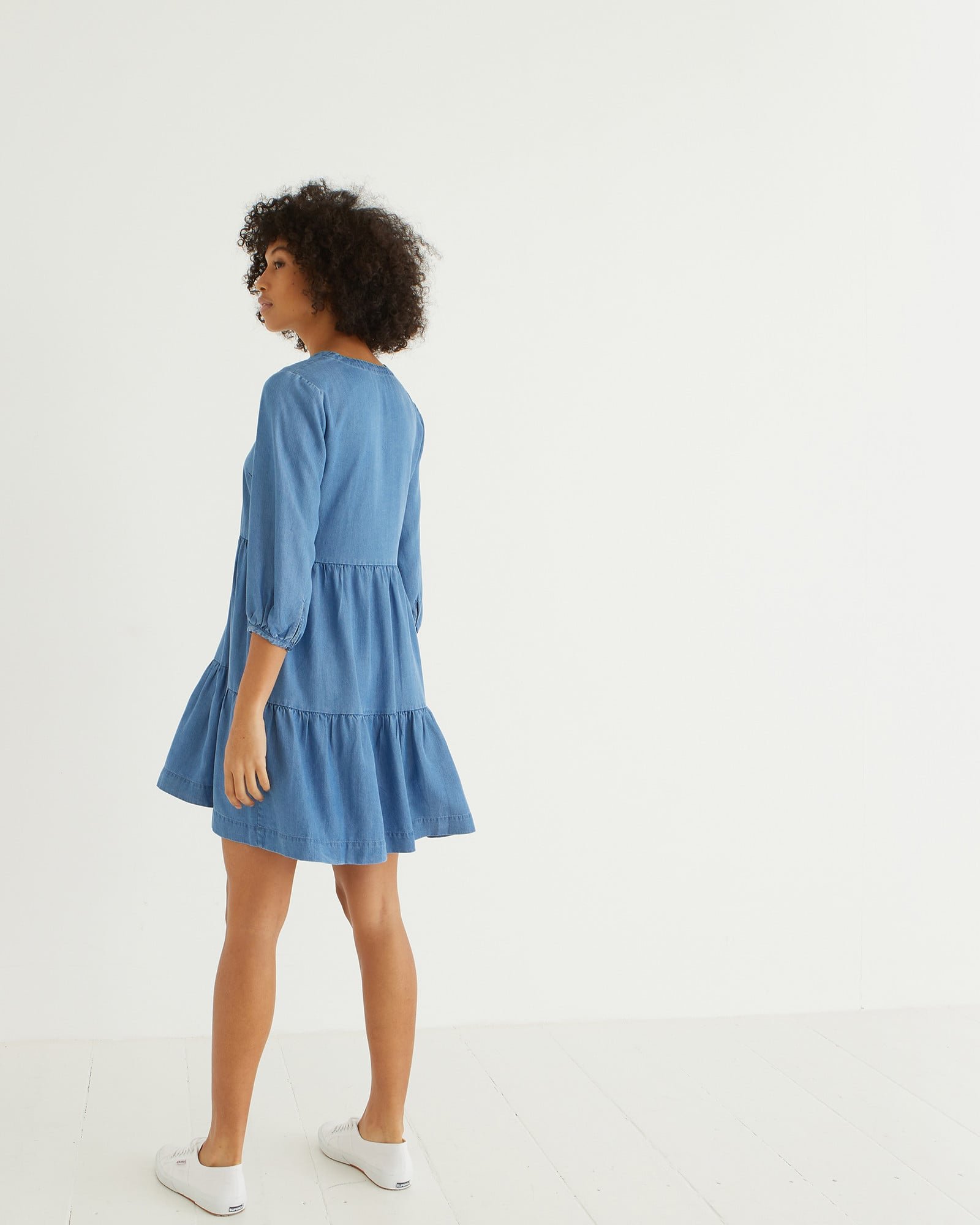 sachin and babi light blue dress Women's Drop Waist Dresses