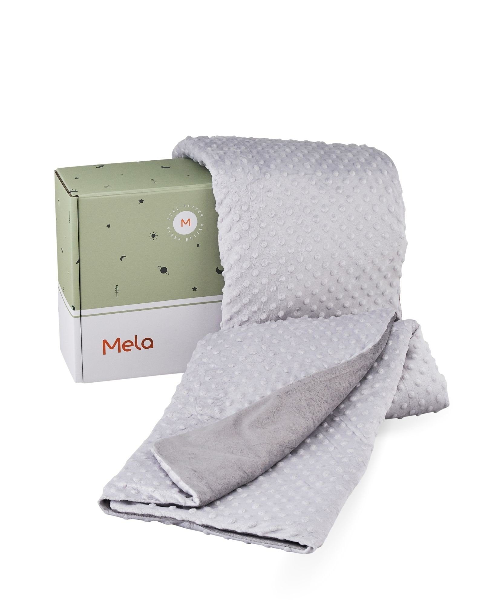 Mela Comfort Grey Cotton Single Weighted Blanket 4kg Oliver Bonas