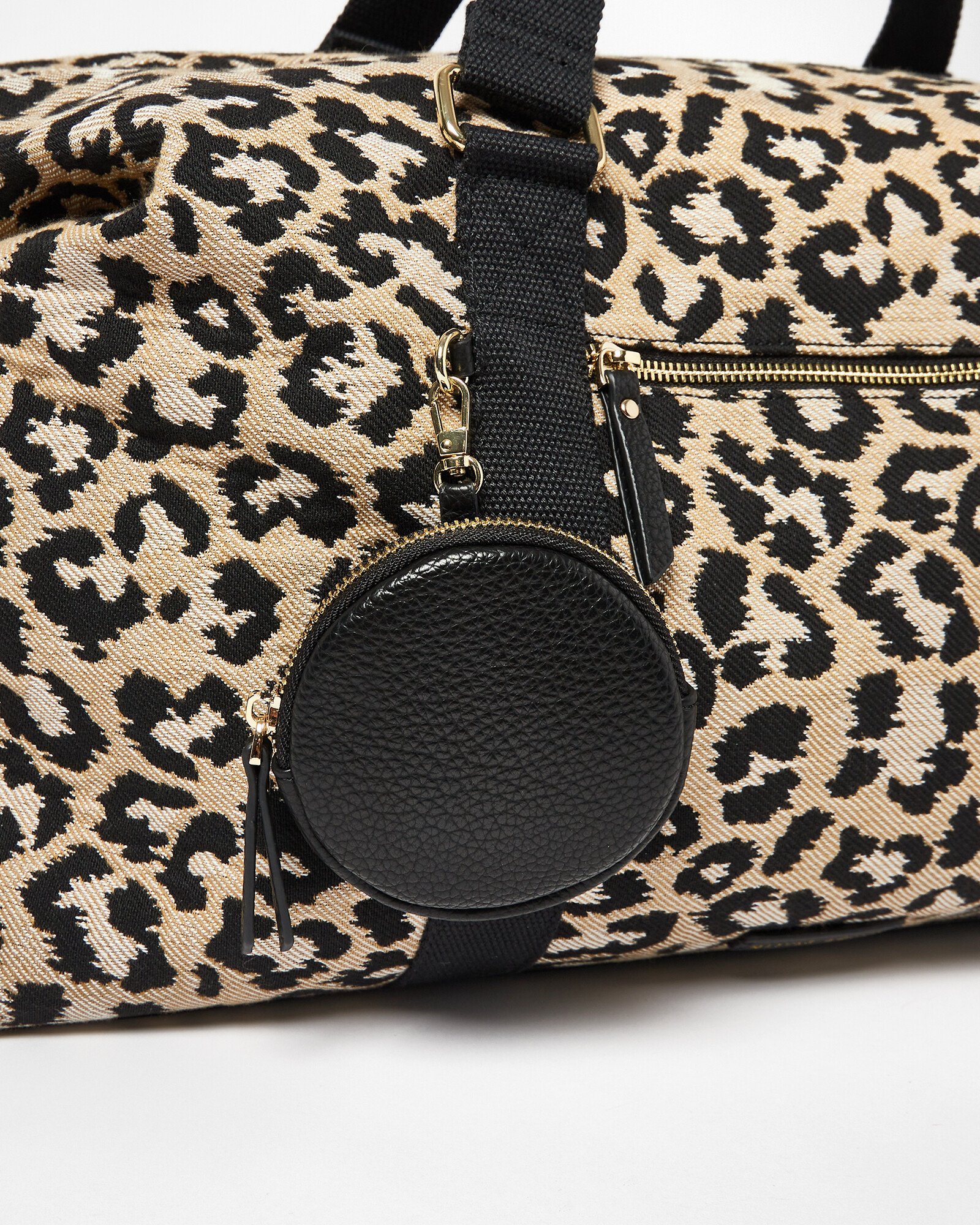 Leopard Print Brown Weekend Bag Oliver Bonas