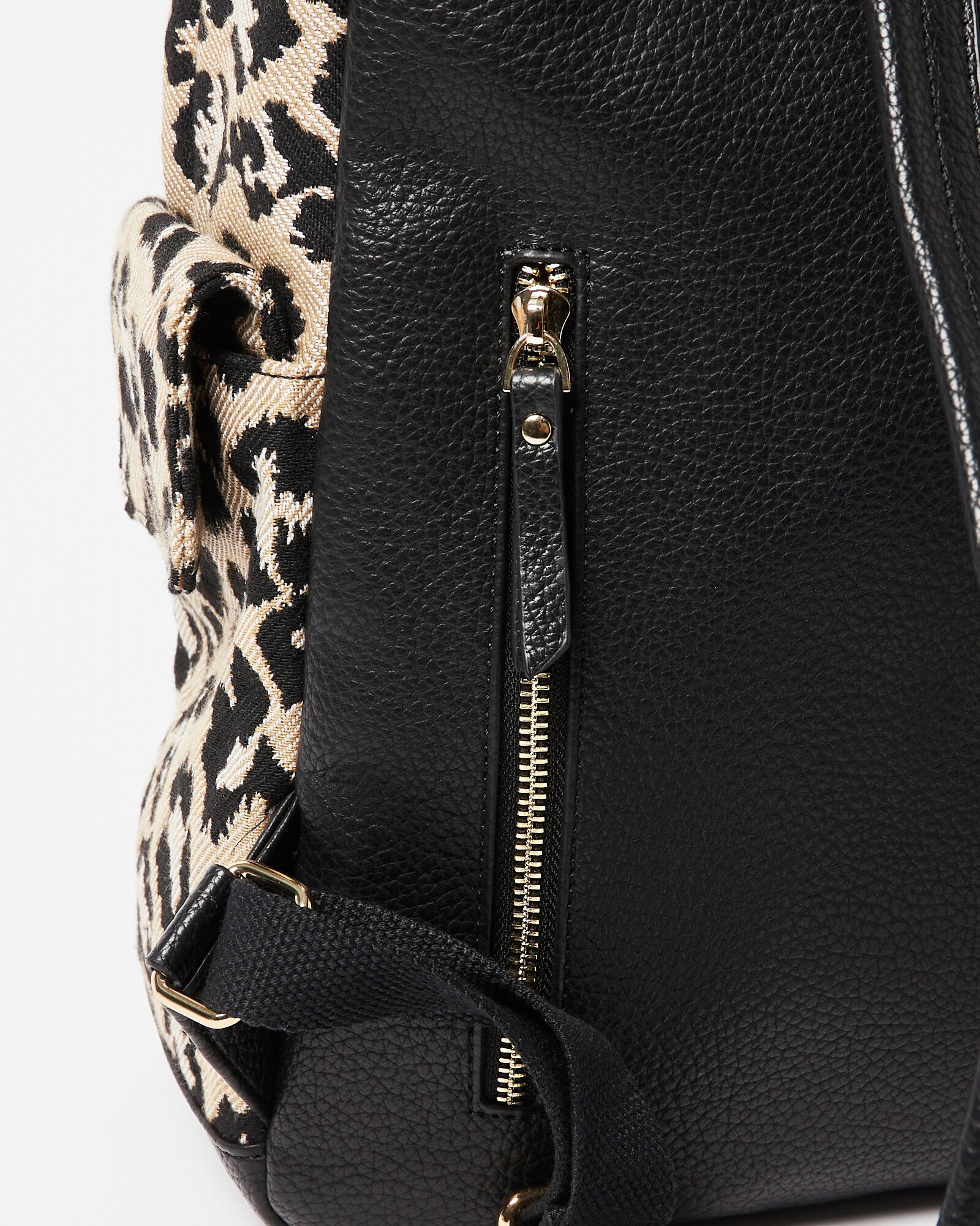 Leopard Print Brown Backpack Bag Oliver Bonas
