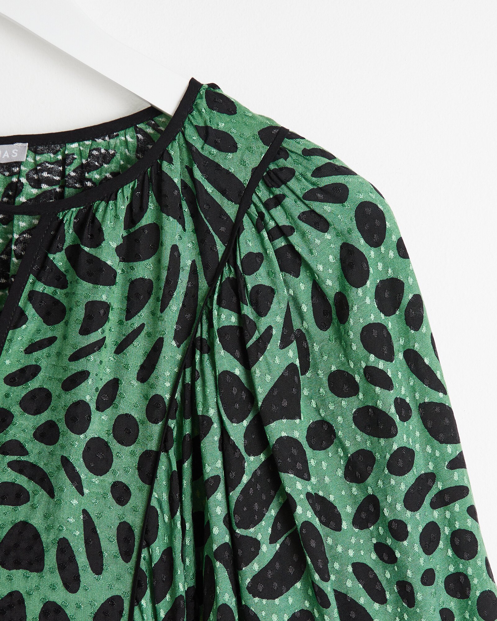 Animal Spot Print Green Midi Dress | Oliver Bonas