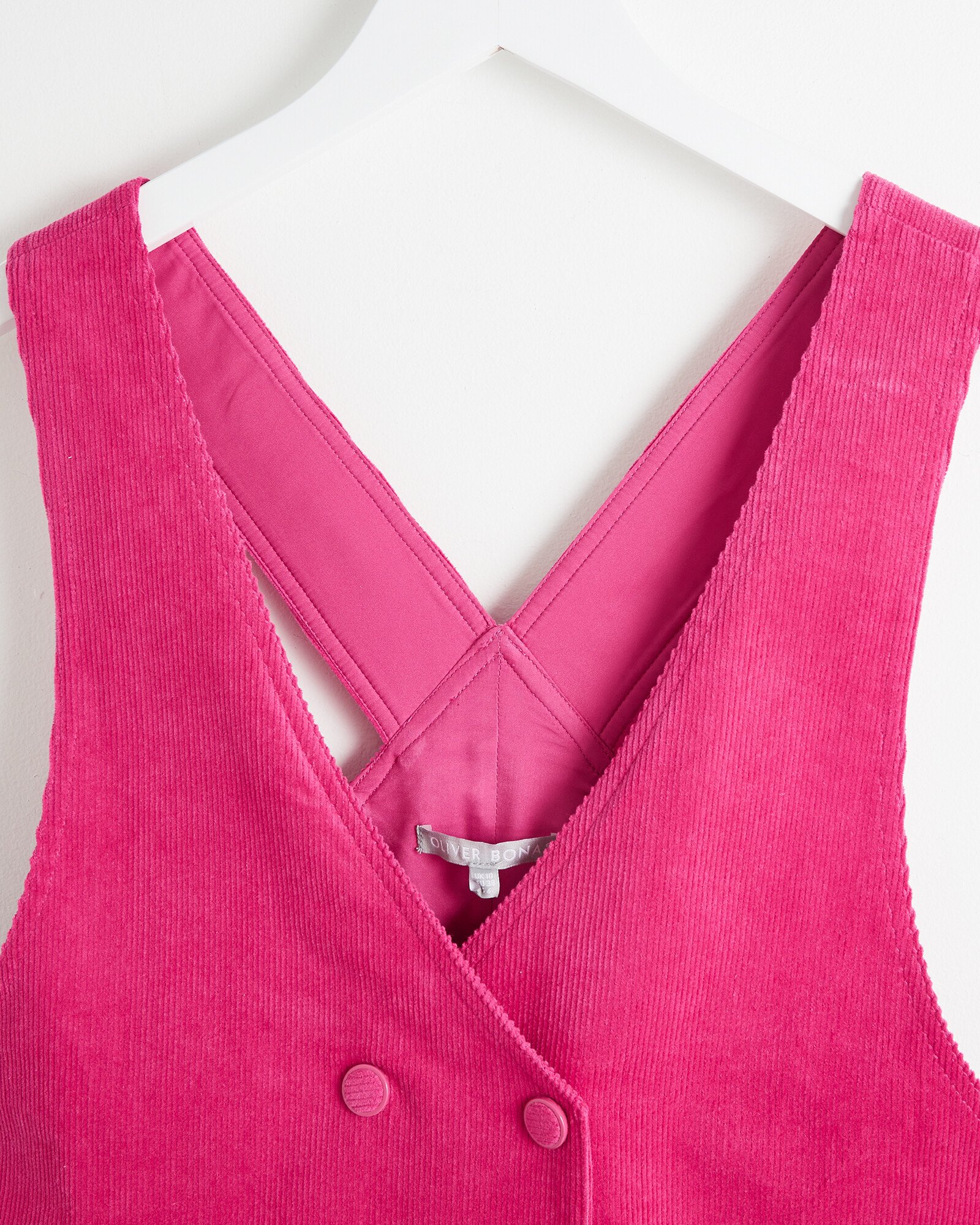 hot pink pinafore dress Pink Pinafore. Comfort and Style in One