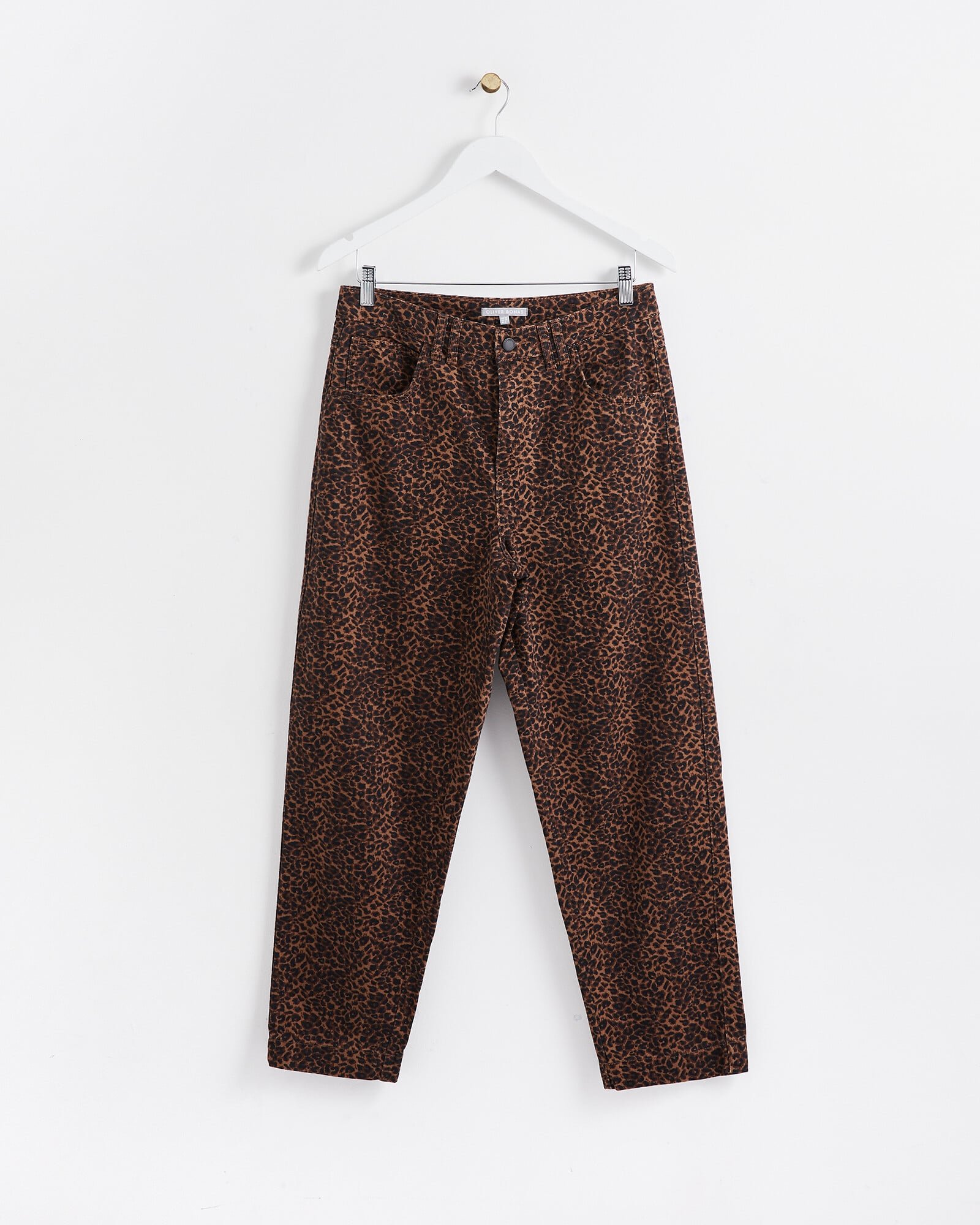 Body2Body Pantaloni Stampa Leopardo Marrone – Donna Viscosa Ed Elastan