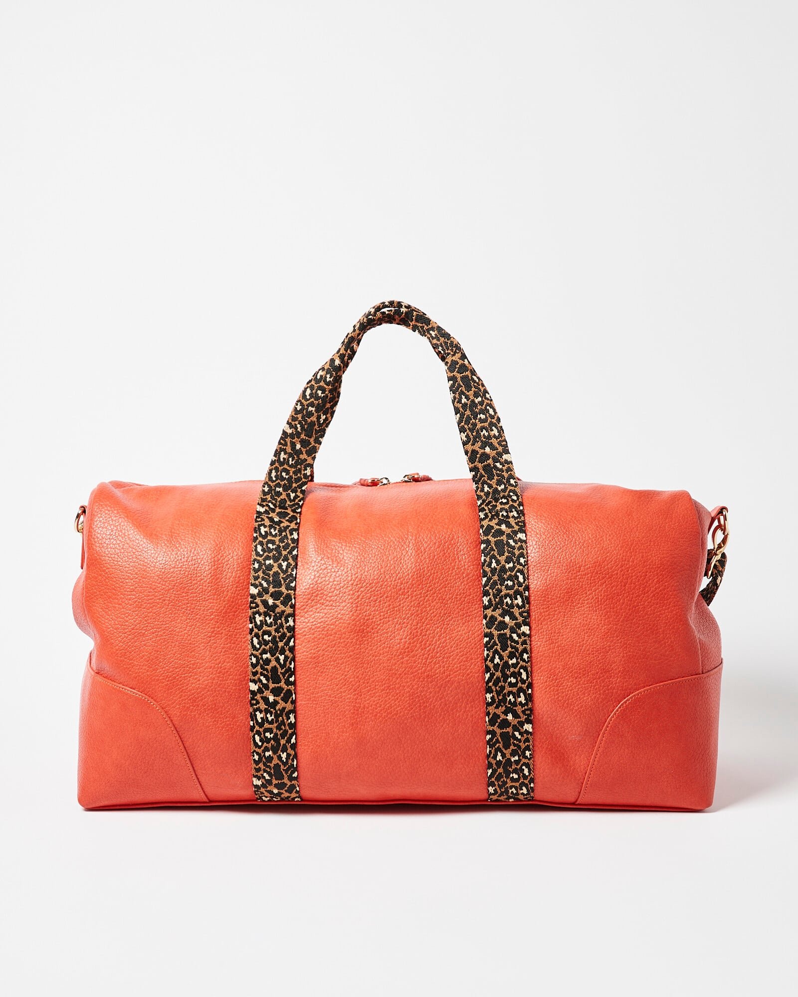 Hattie Animal Strap Orange Rectangular Weekend Bag Regular