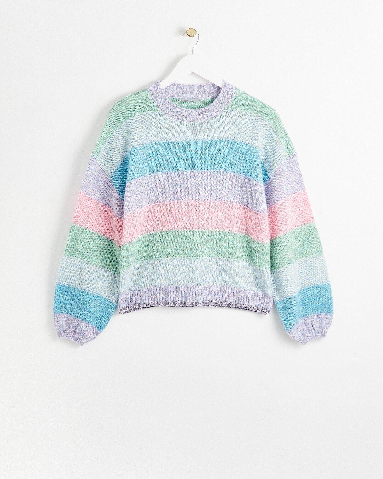 Her lip to♡Cotton Striped Ribbed Knit Dr Striped Jacquard Knit Dress