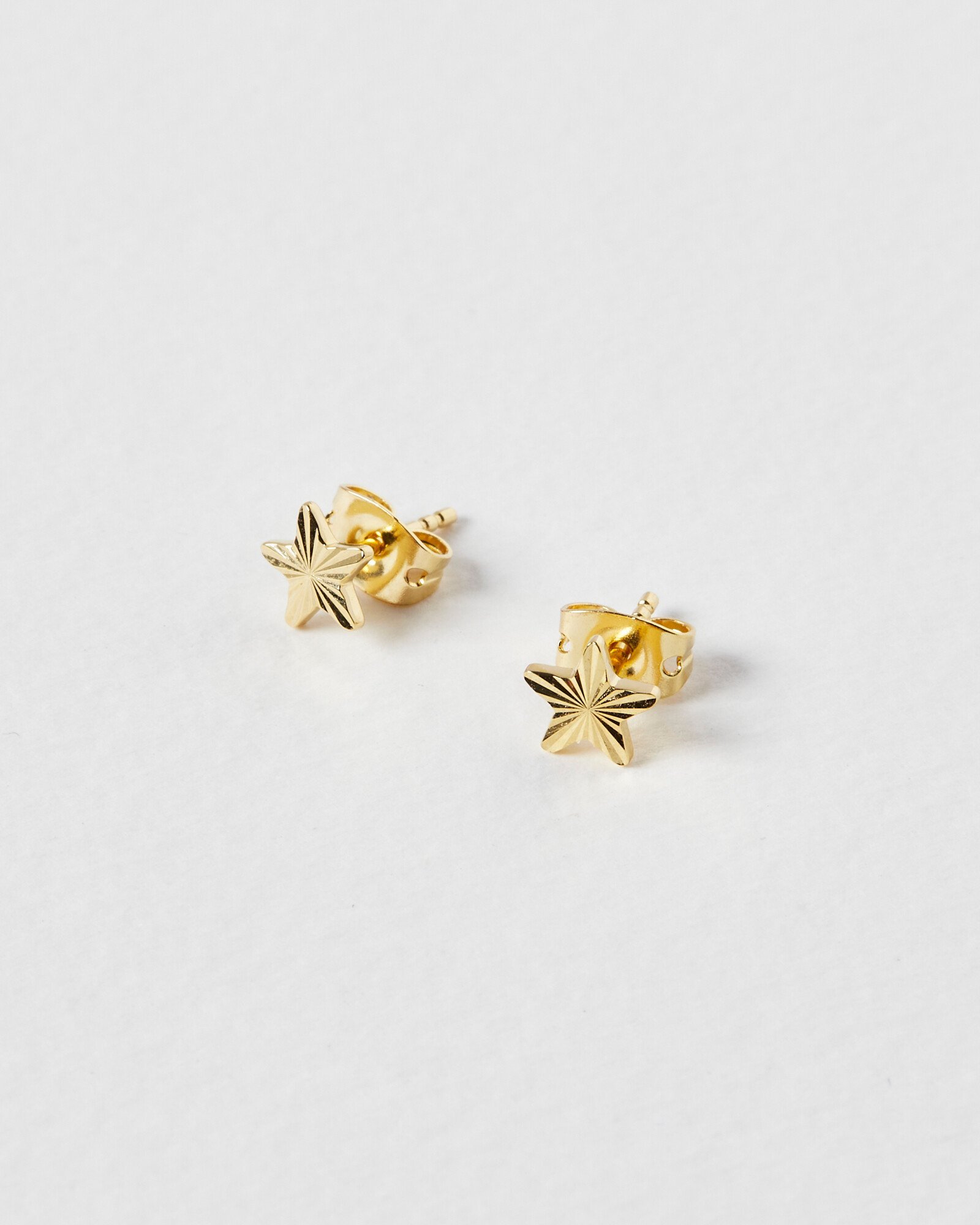Fay Star Gold Plated Stud Earrings Oliver Bonas
