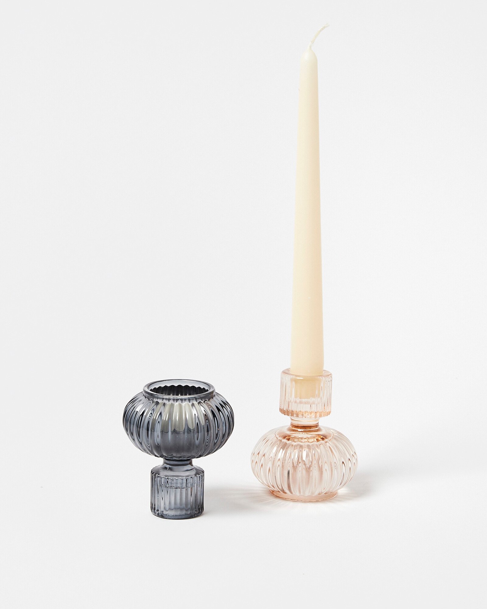 Evelyn Double Sided Candle Holders Set Of Two | Oliver Bonas