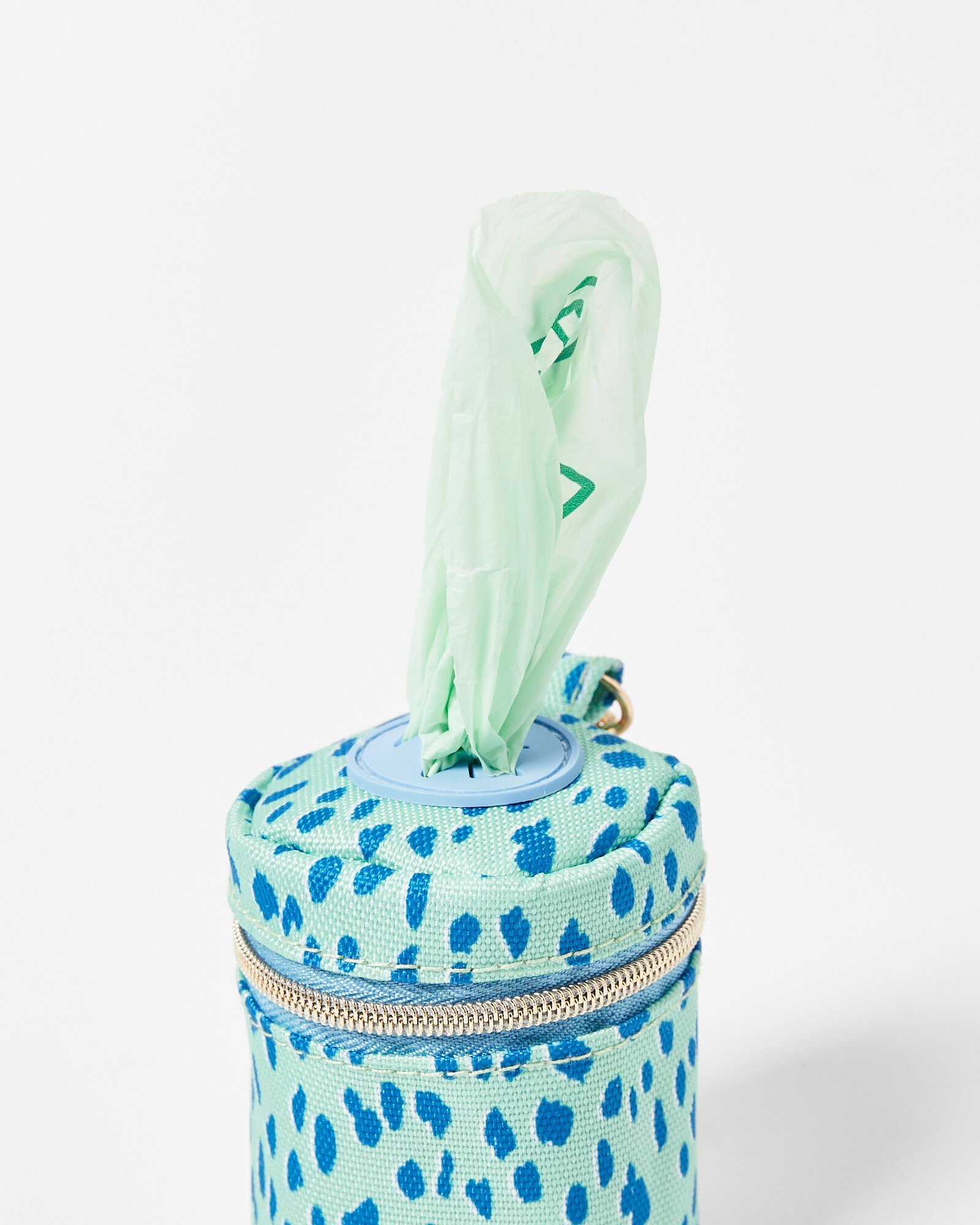 Blue Spotty Dog Poop Bag Holder Oliver Bonas