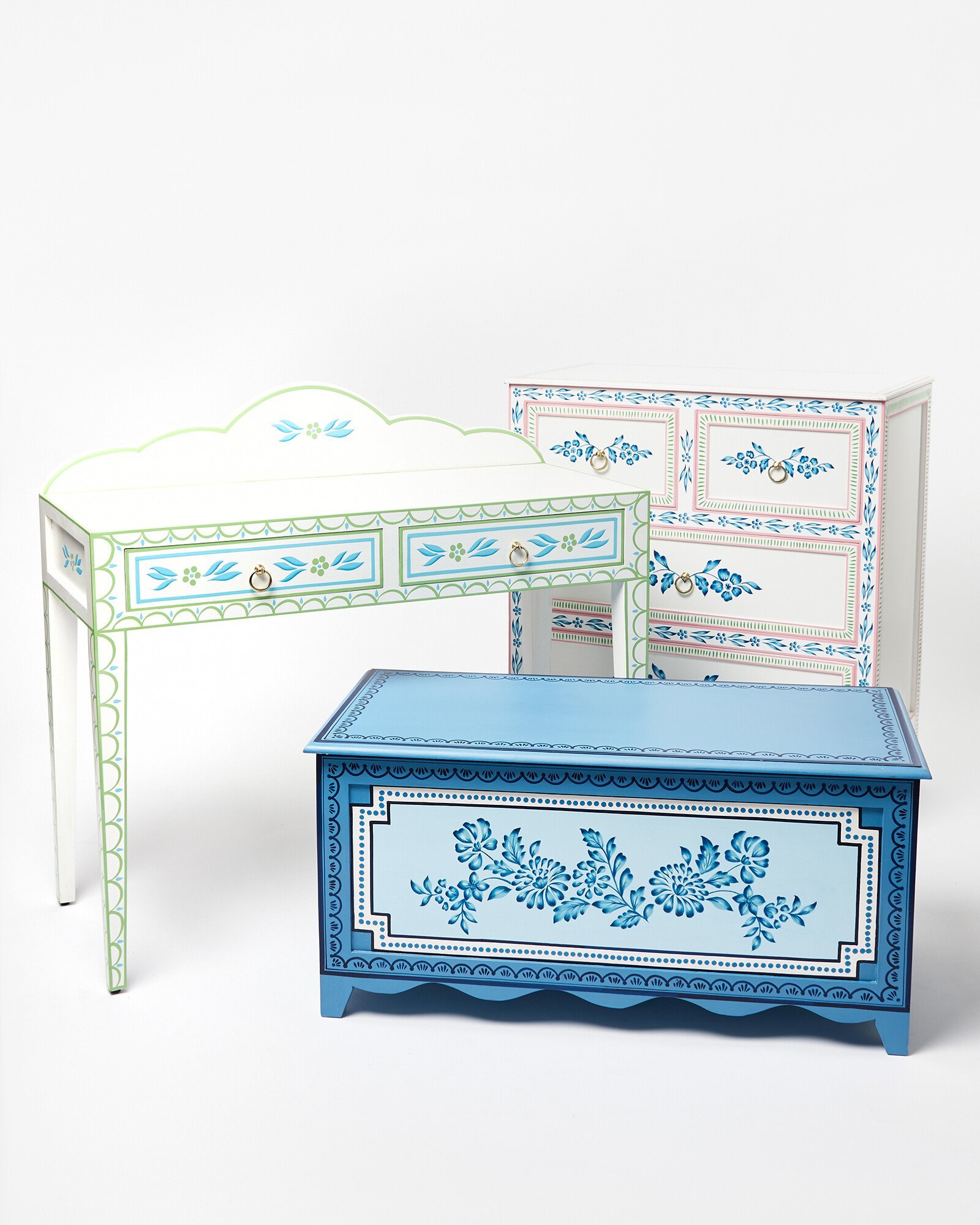 Aurélie White Mango Wood Chest of Drawers | Oliver Bonas