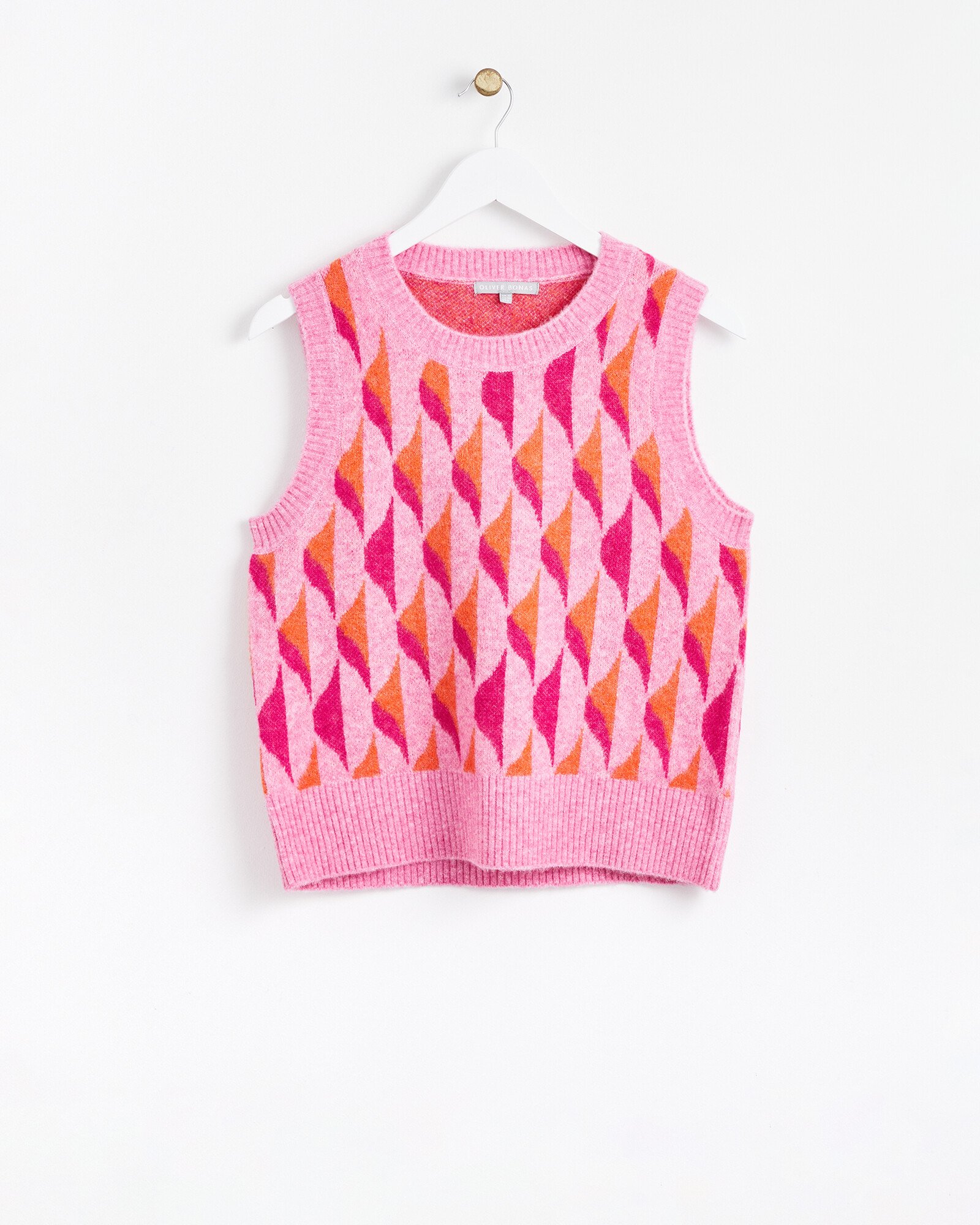 おたま WALLART LIKE JACQUARD KNIT VEST Women's Black Animal Jacquard Knit Vest – OXKnit