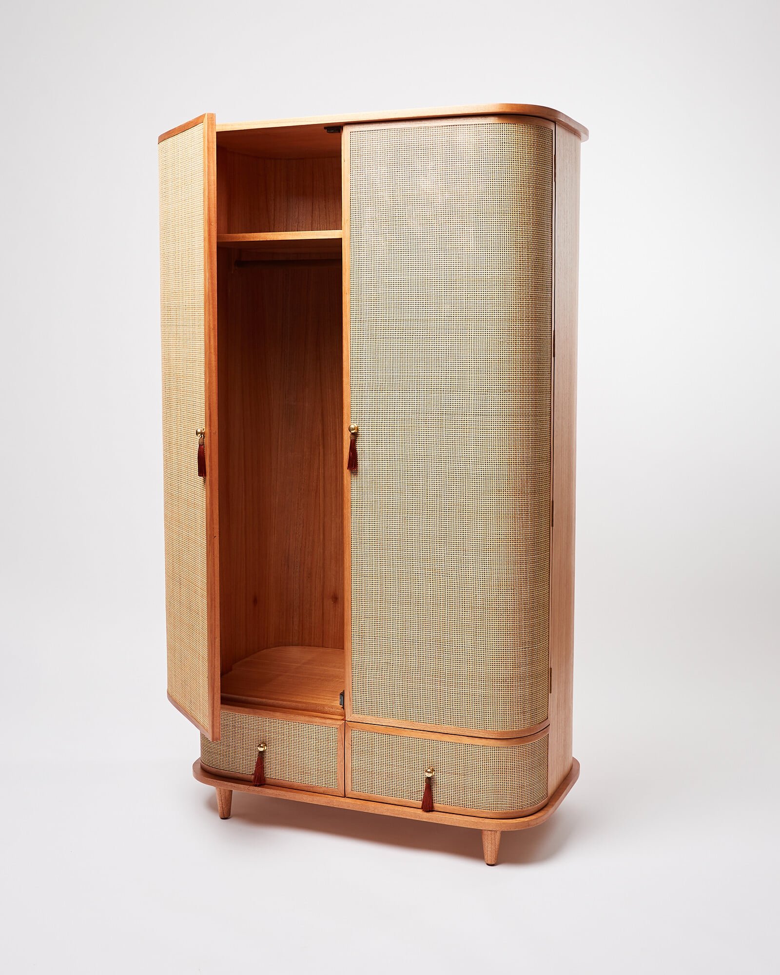 Kinship Rattan Wardrobe | Oliver Bonas