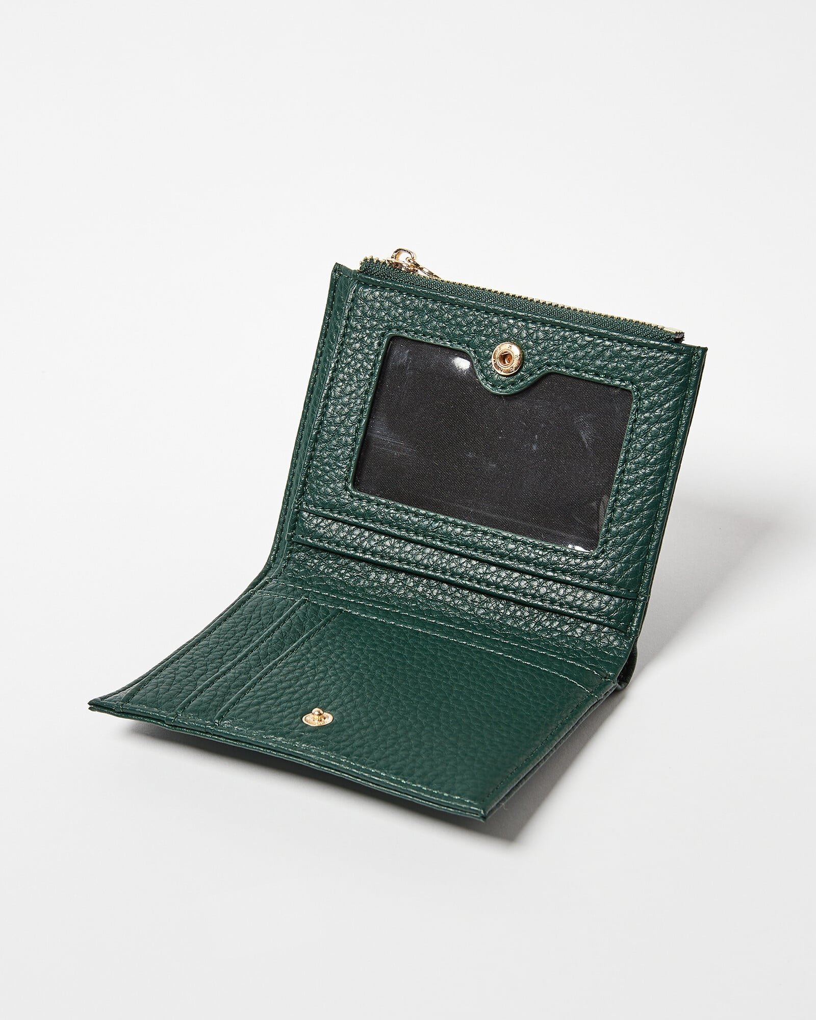 Kinley Forest Green Zipped Coin Purse | Oliver Bonas