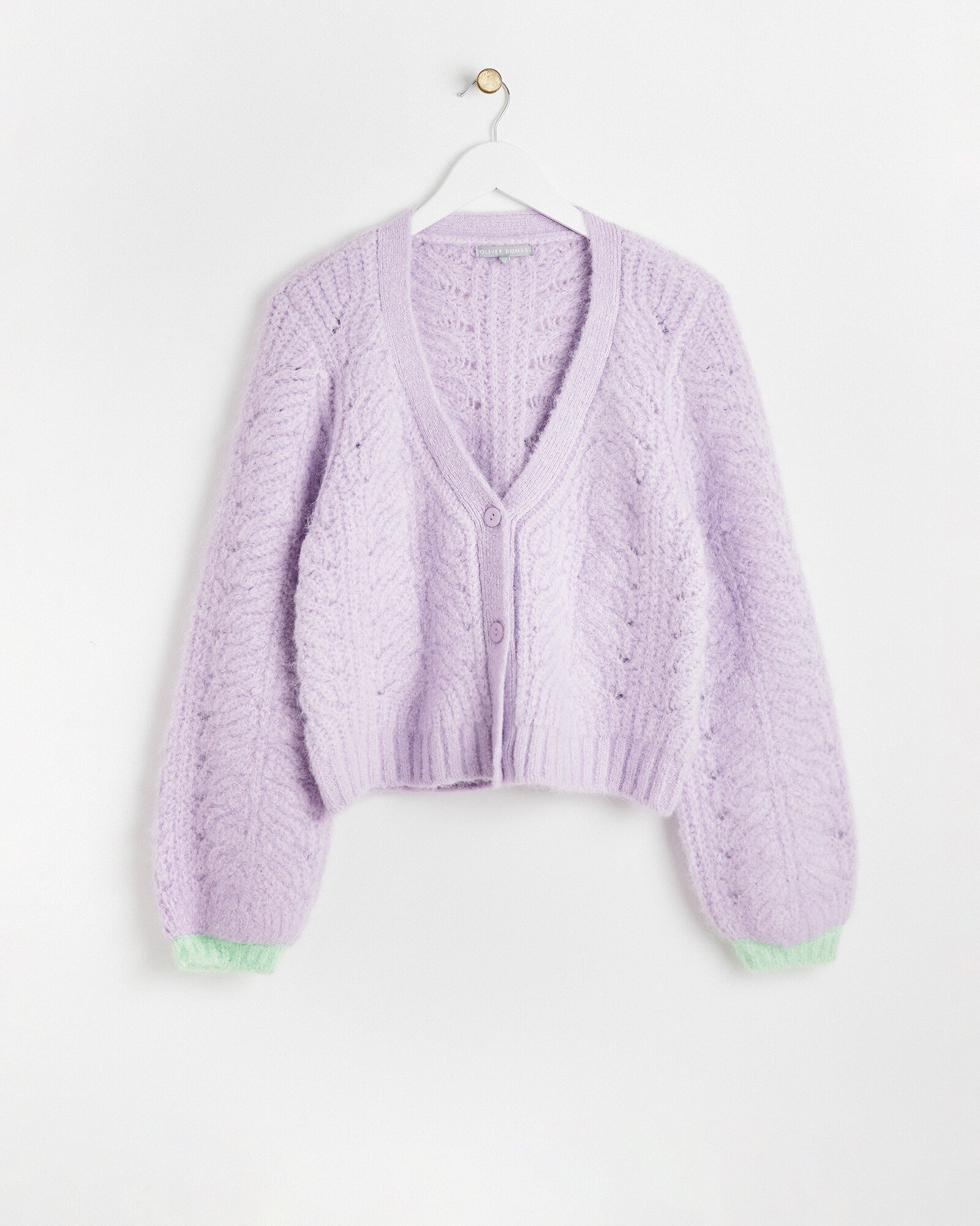 Lilac Lavender Knit Cardigan Lilac Purple Fluffy Knitted Cardigan