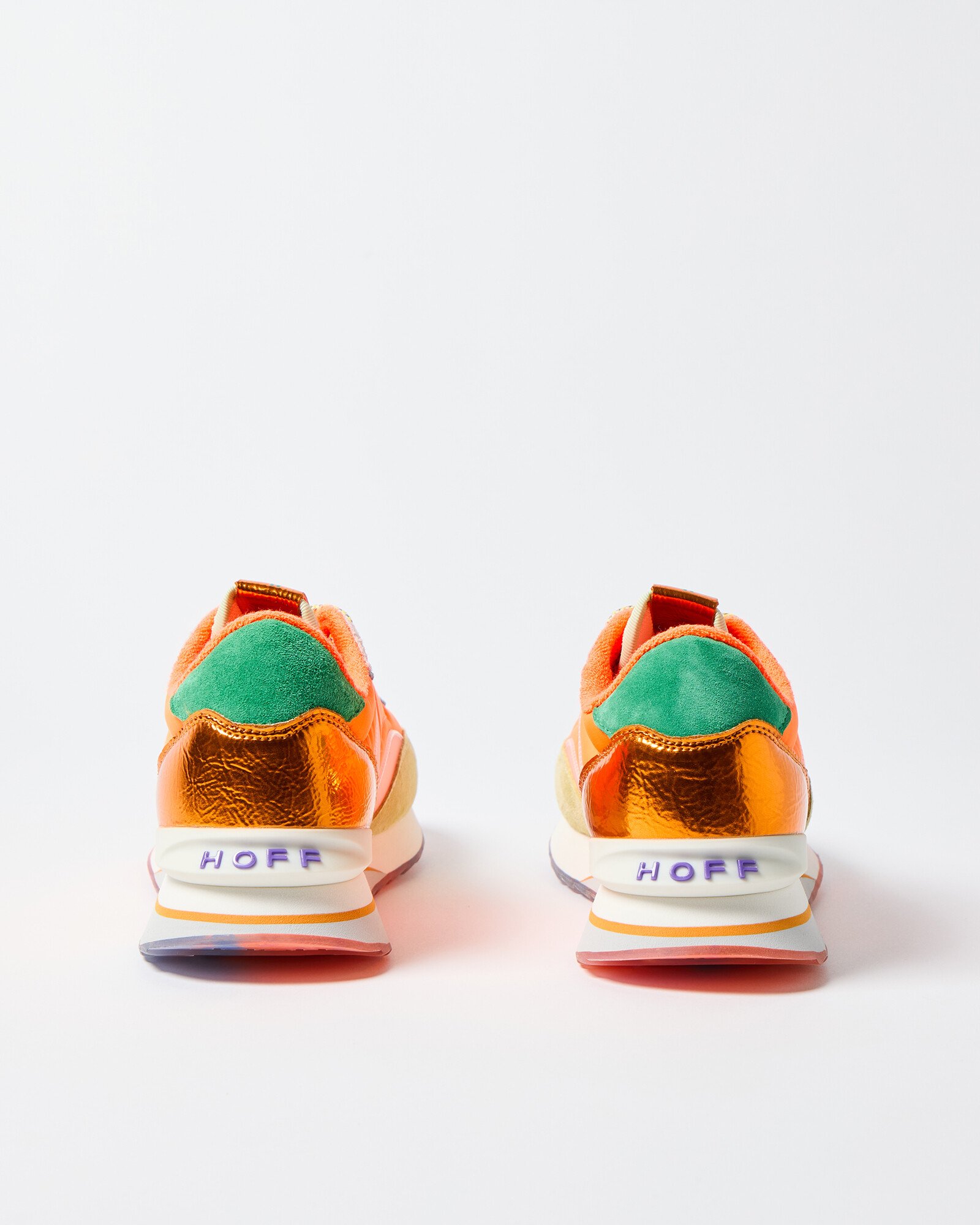 HOFF Passion Fruit Orange Leather Trainers Oliver Bonas IE
