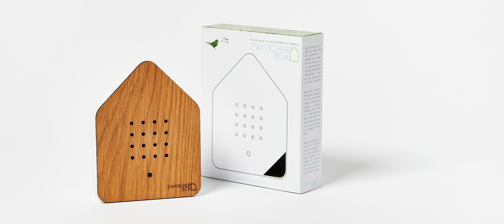 Factory Customize Wood Noise Singing Bird Sound Box With PIR Sensor Activation