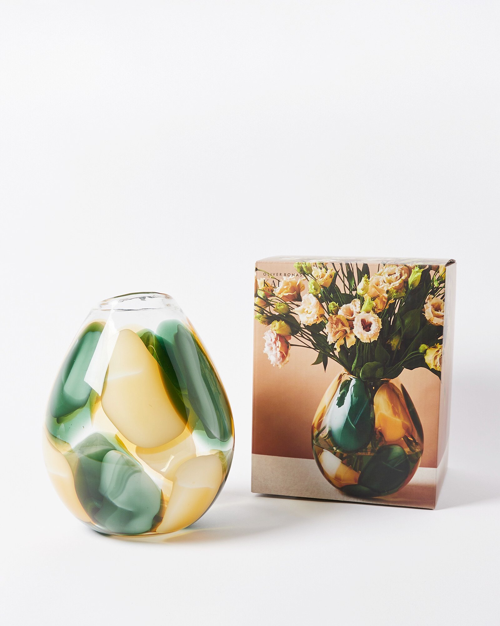 Kai Spot Green Glass Vase