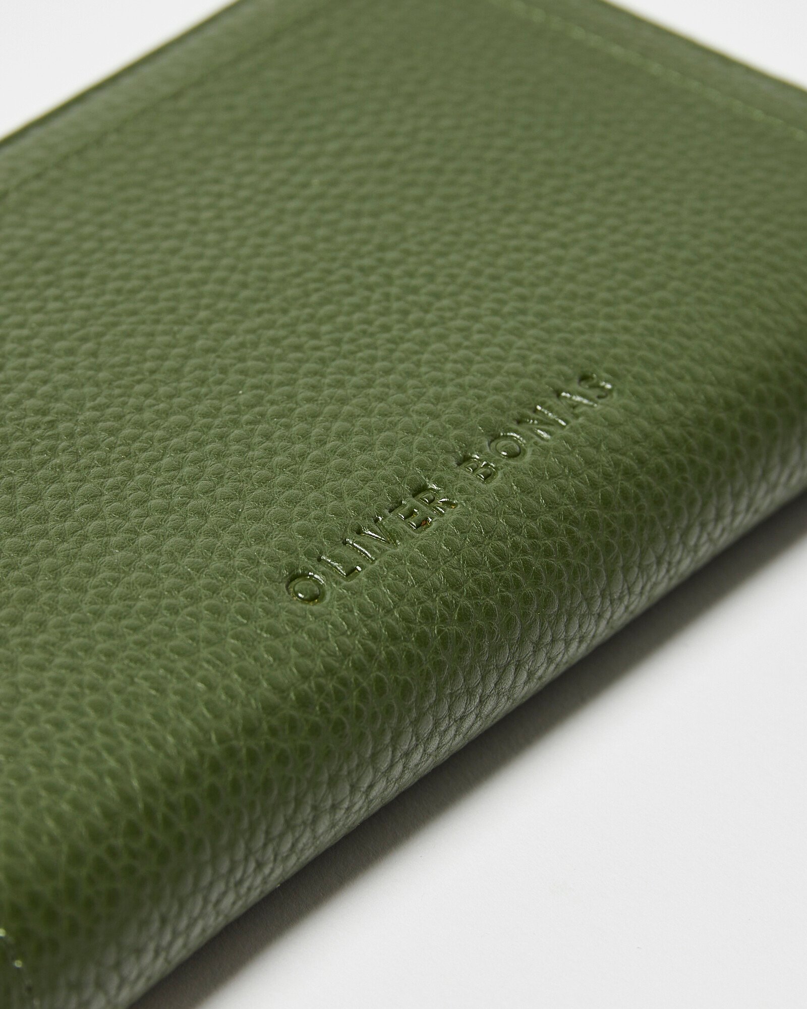 Maddie Khaki Green Zip Around Coin Purse | Oliver Bonas