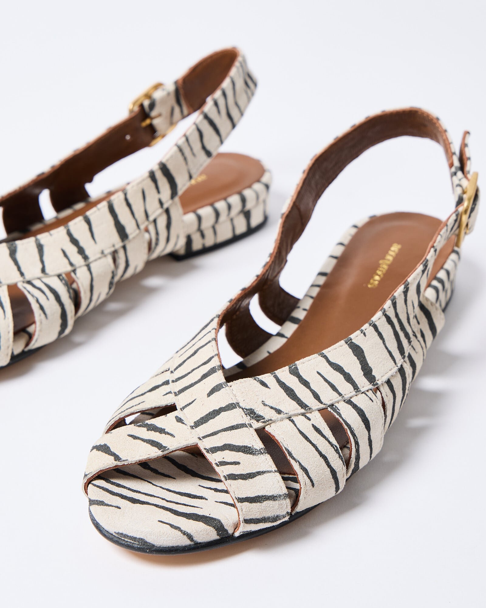 Anonymous Copenhagen Sophie 20 Zebra Leather Sandals | Oliver Bonas