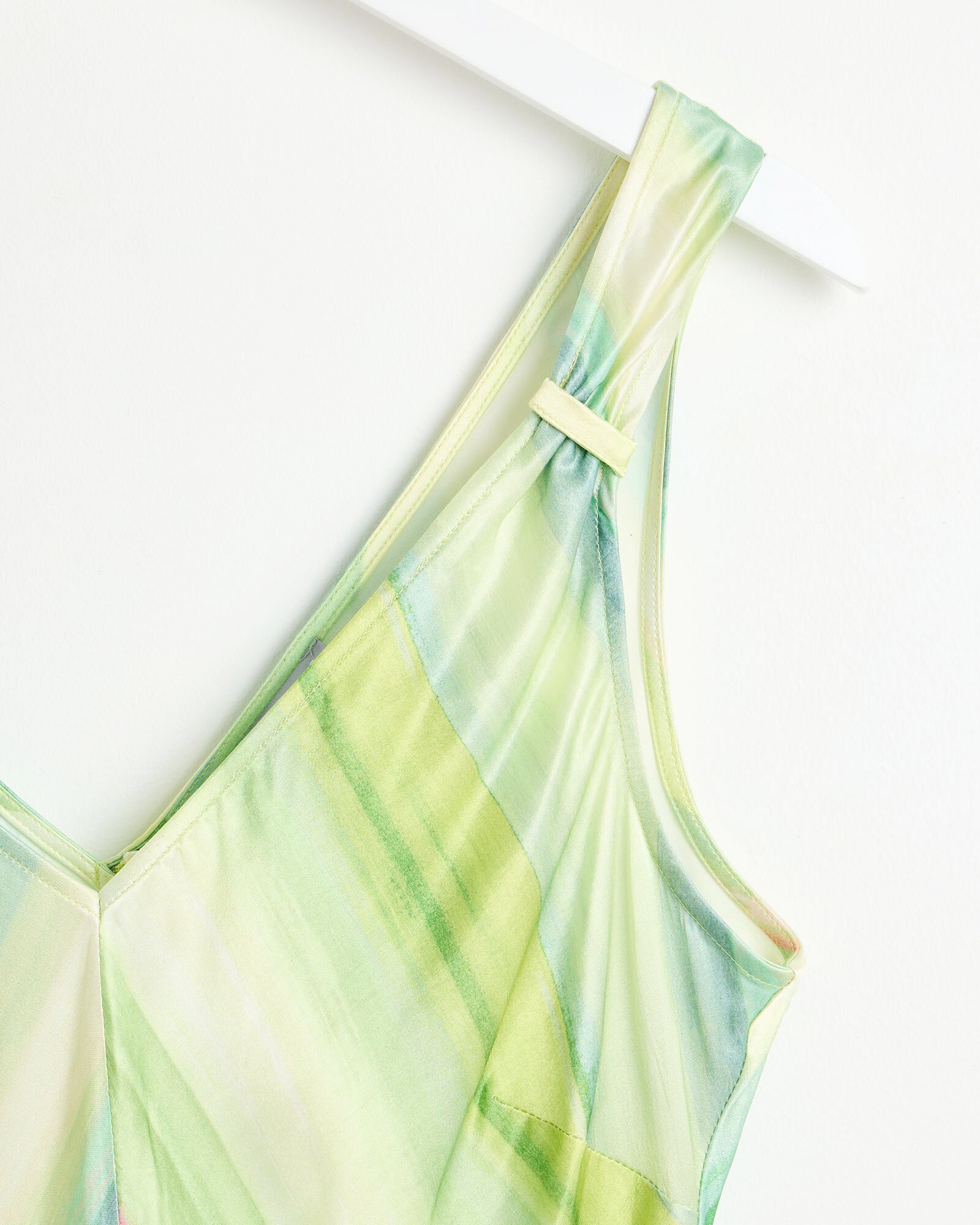 Green Ombre Stripe Midi Slip Dress Oliver Bonas