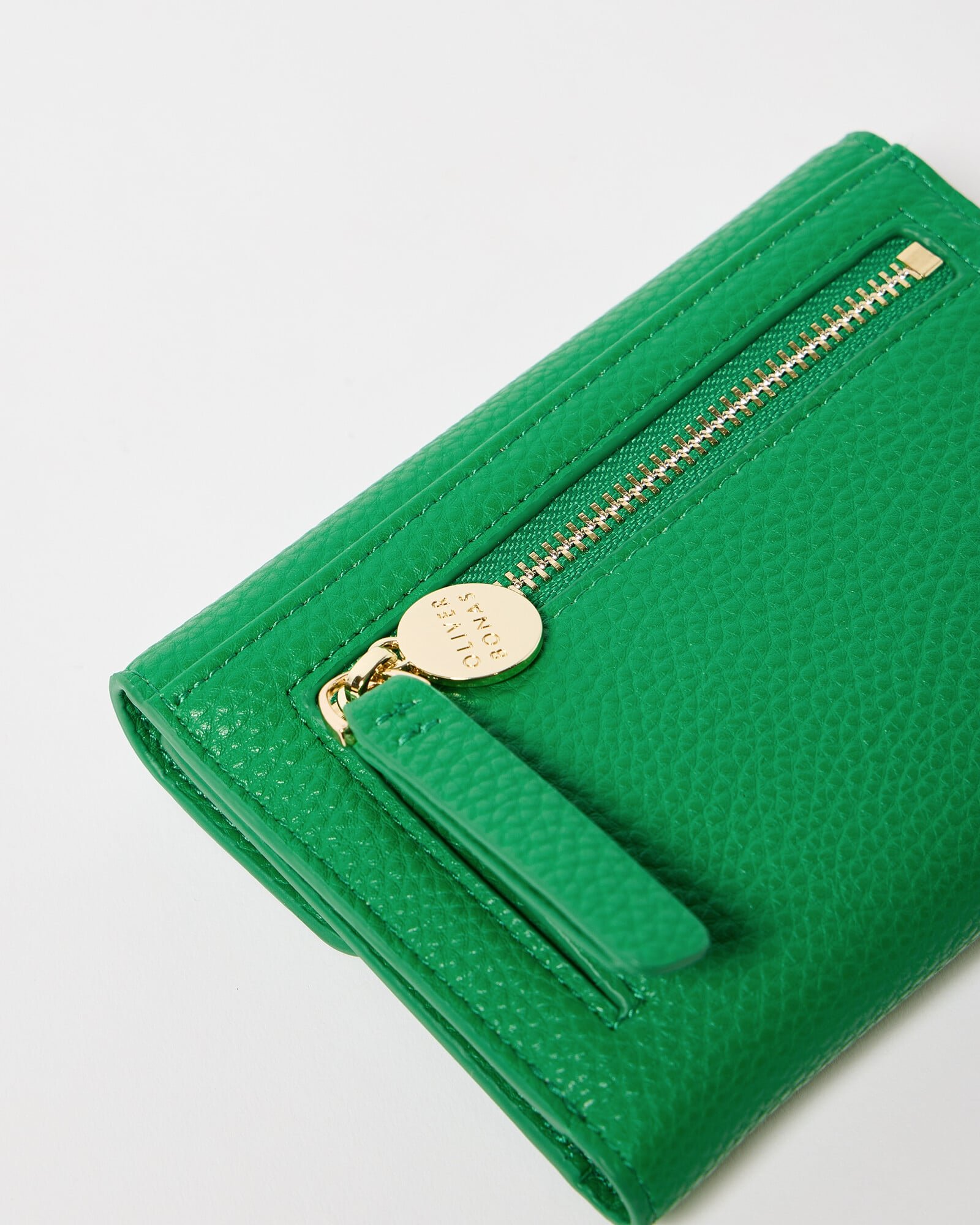 Adi Green Fold Over Purse | Oliver Bonas
