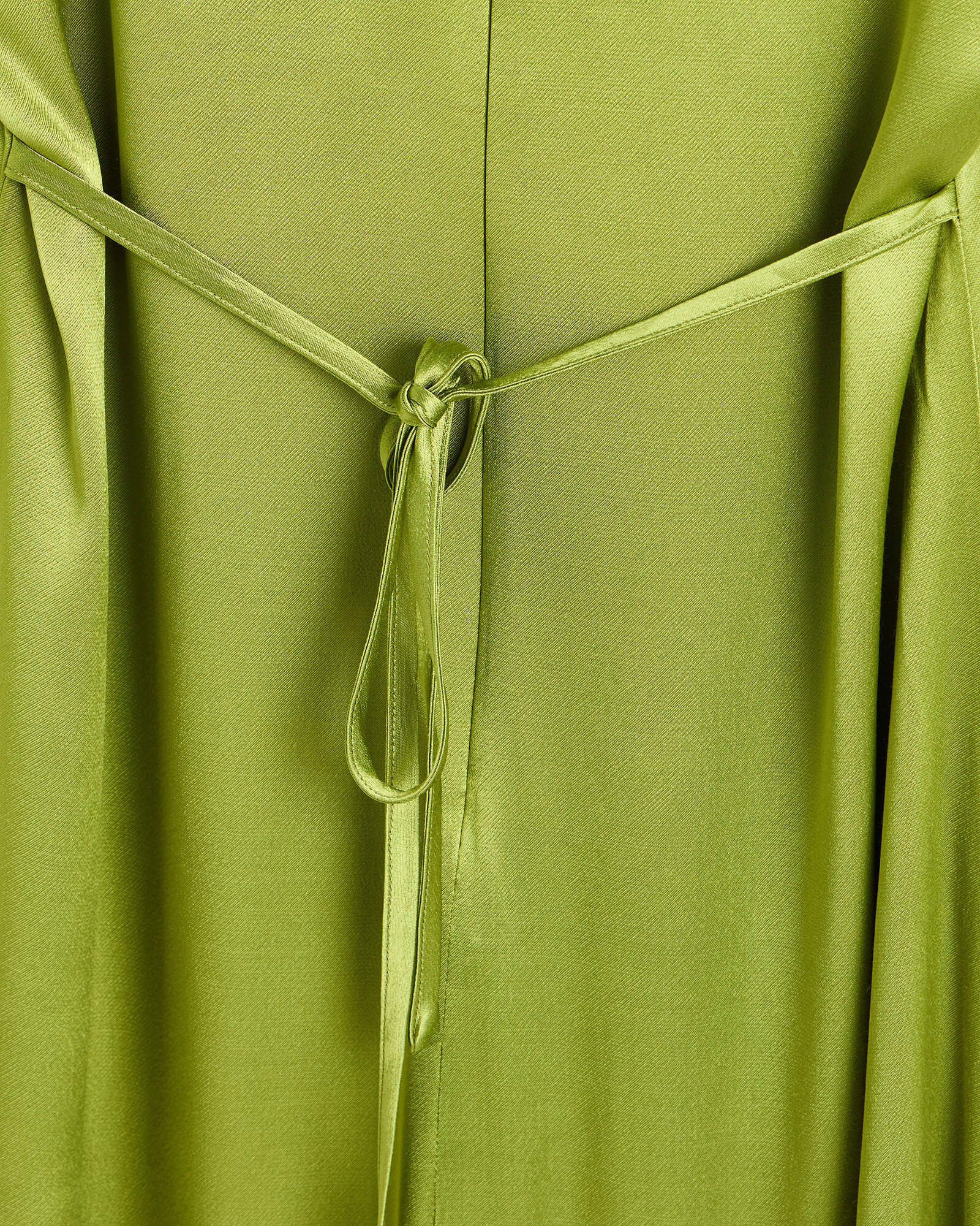 Green Satin Cowl Neck Midi Dress | Oliver Bonas