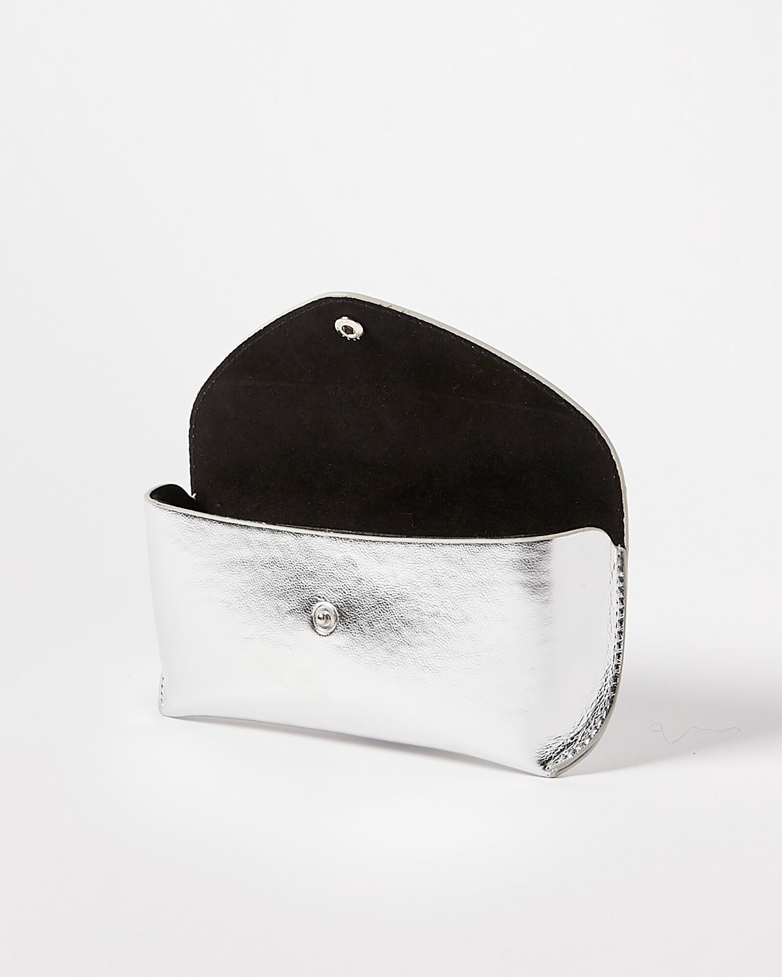 Silver Metallic Glasses Case | Oliver Bonas