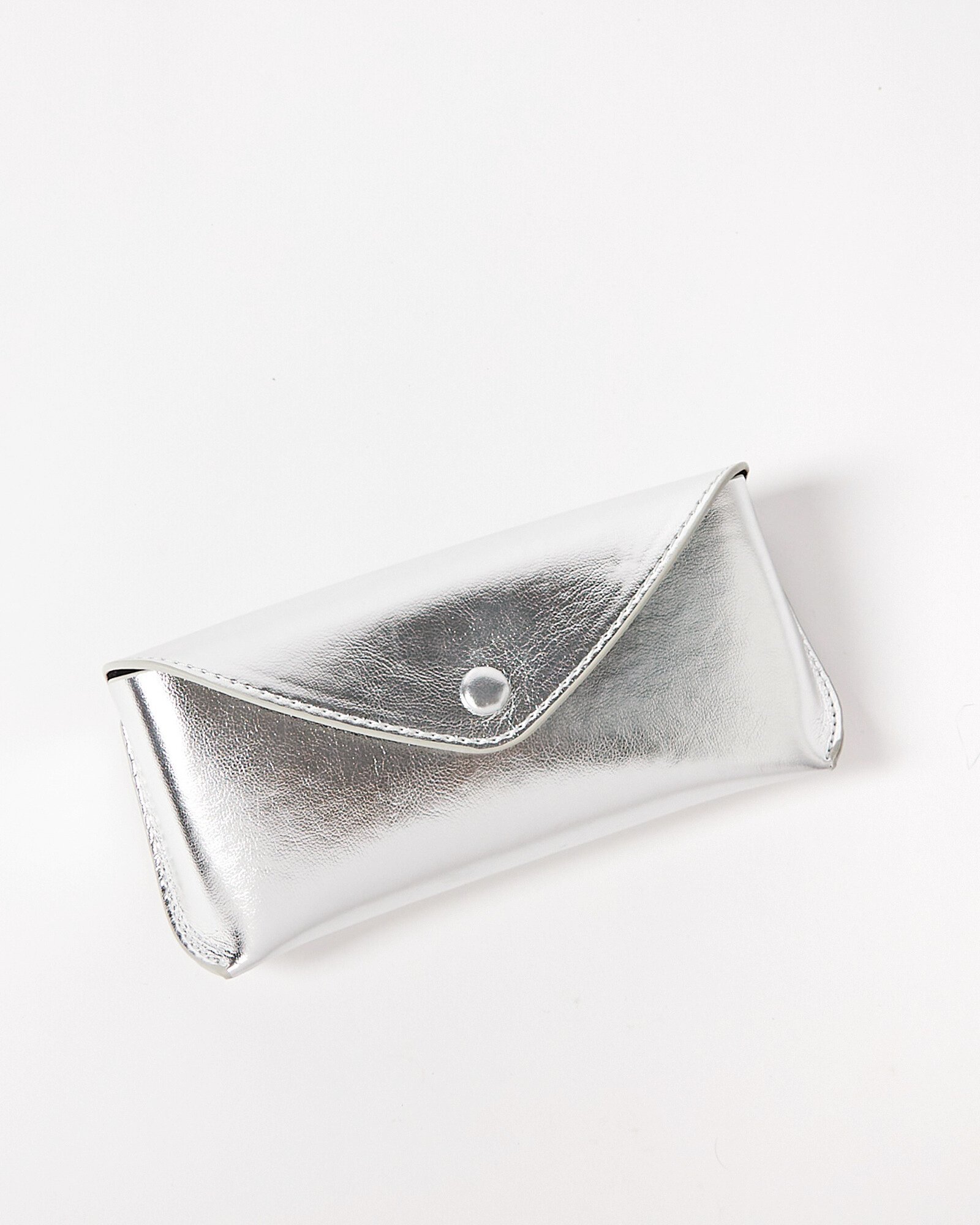 Silver Metallic Glasses Case | Oliver Bonas