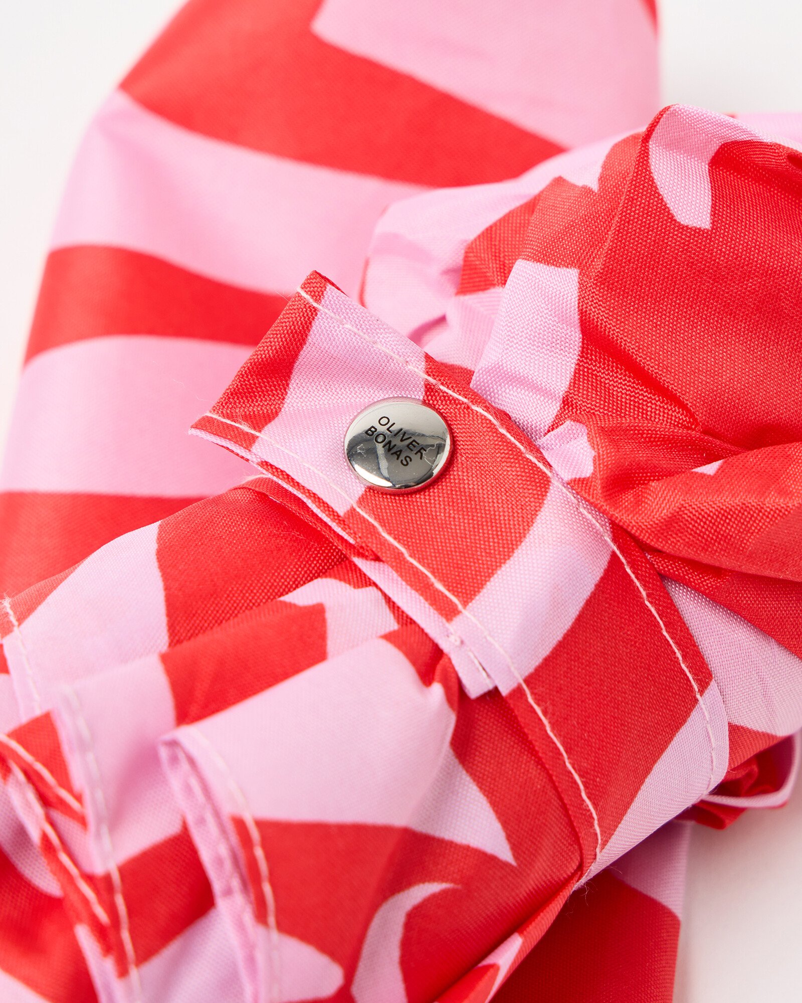 Red & Pink Abstract Flower Umbrella | Oliver Bonas