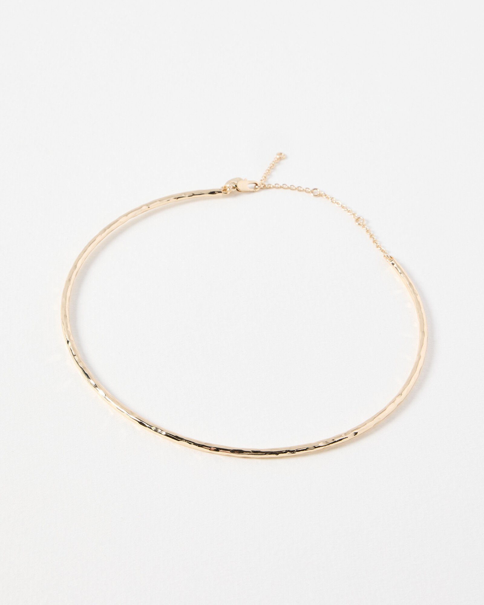 Patricia Gold Tone Bar Choker Collar Necklace Oliver Bonas