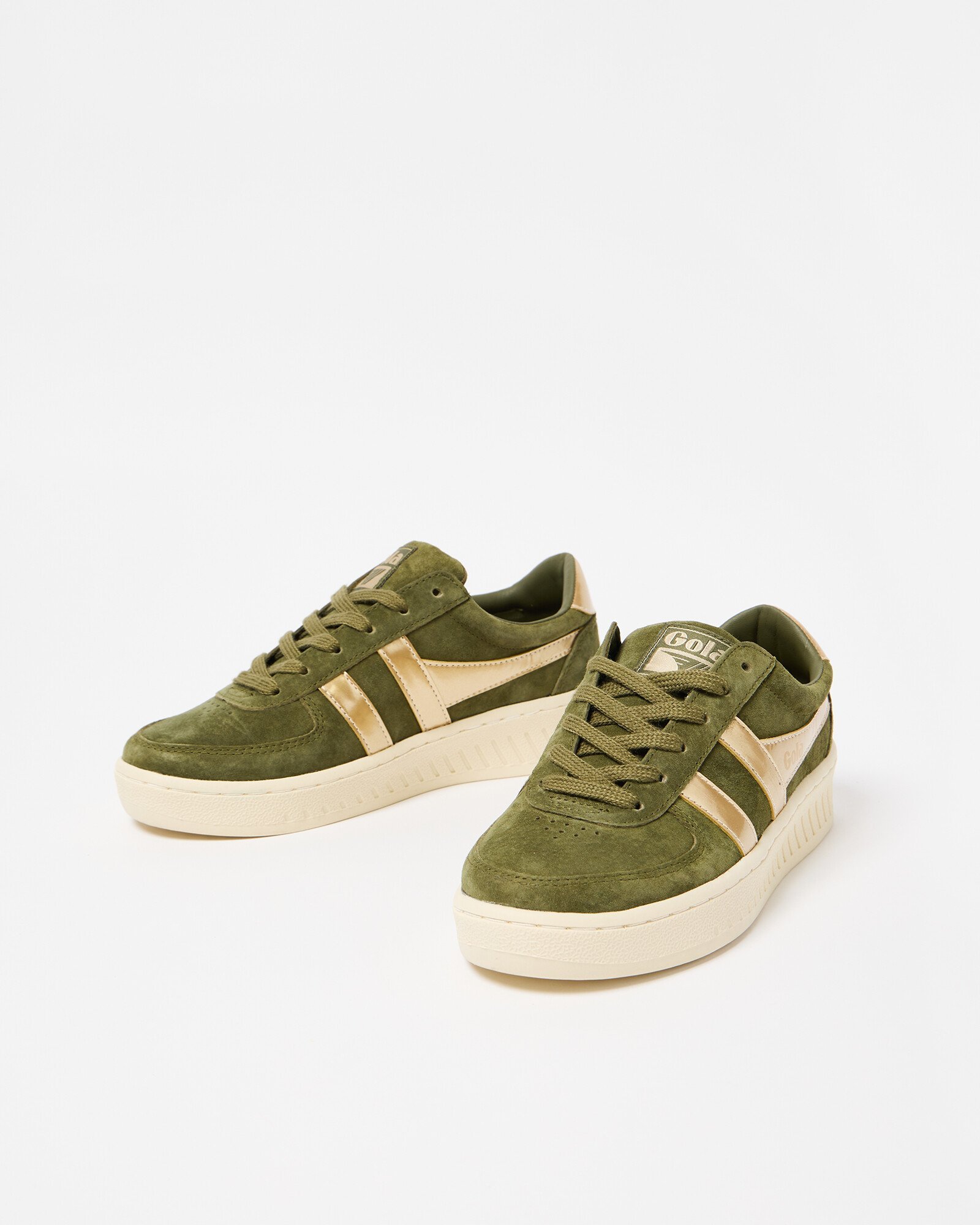 Gola Grandslam Pearl Khaki Trainers Oliver Bonas