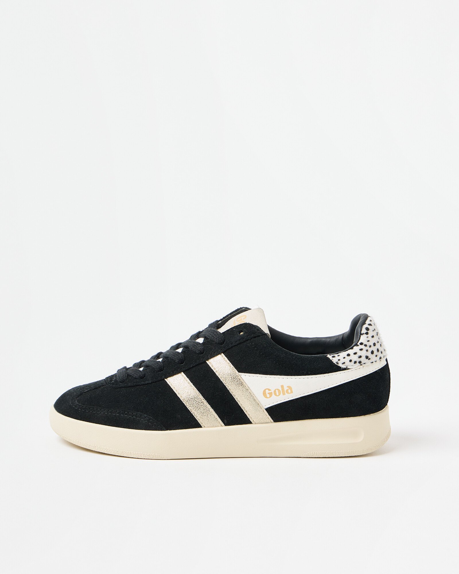 Gola x OB Exclusive Black Suede Torpedo Trainers Oliver Bonas
