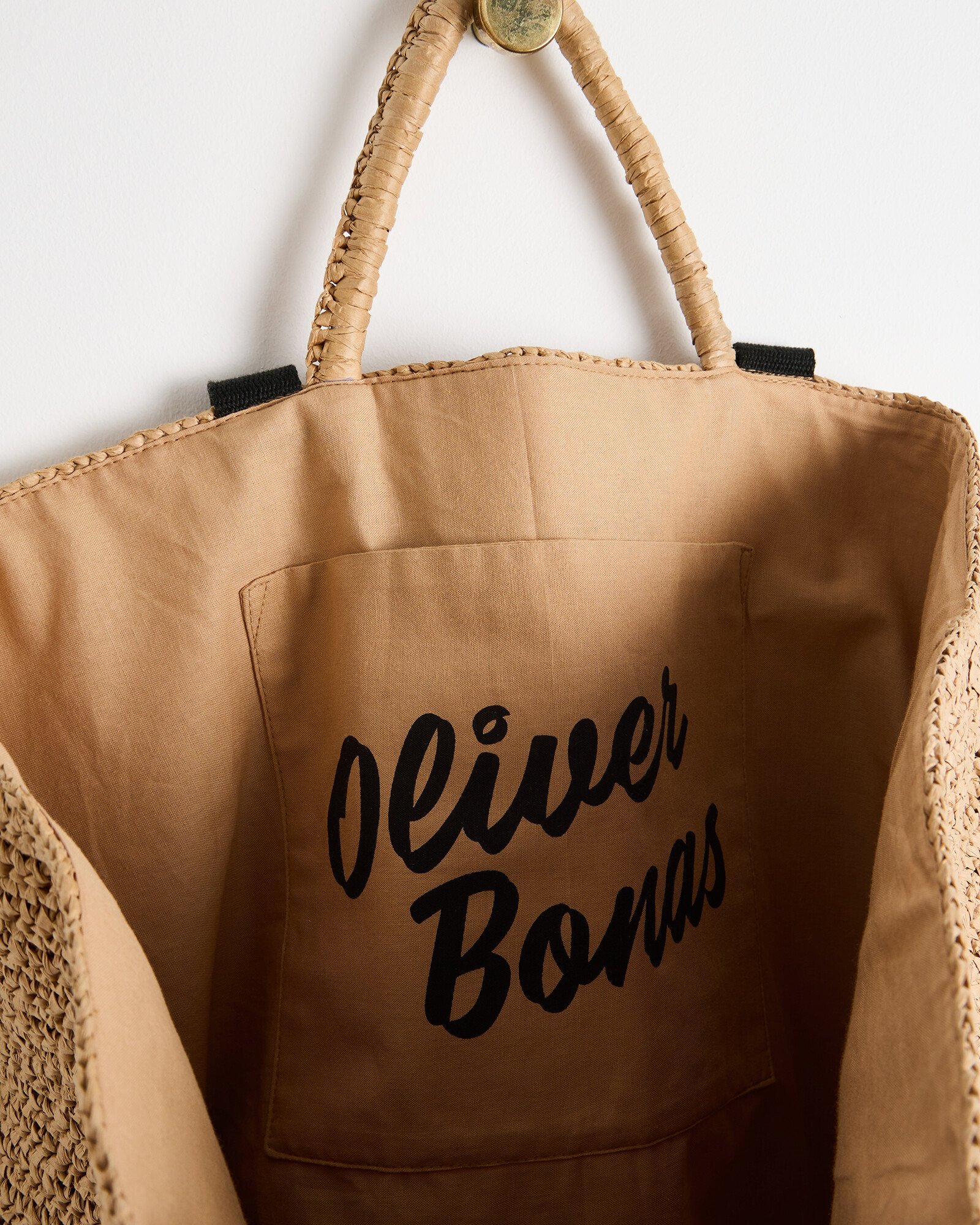 Wish You Were Here Crochet Raffia Tote Bag Oliver Bonas