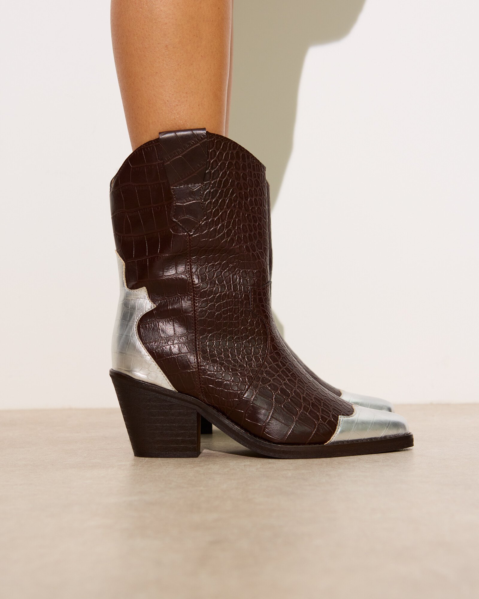 XOXO Women's Nancy Mid Calf Boot | Round Toe, Padded Insole, Buckle Detail, Comfort Heel - View #7