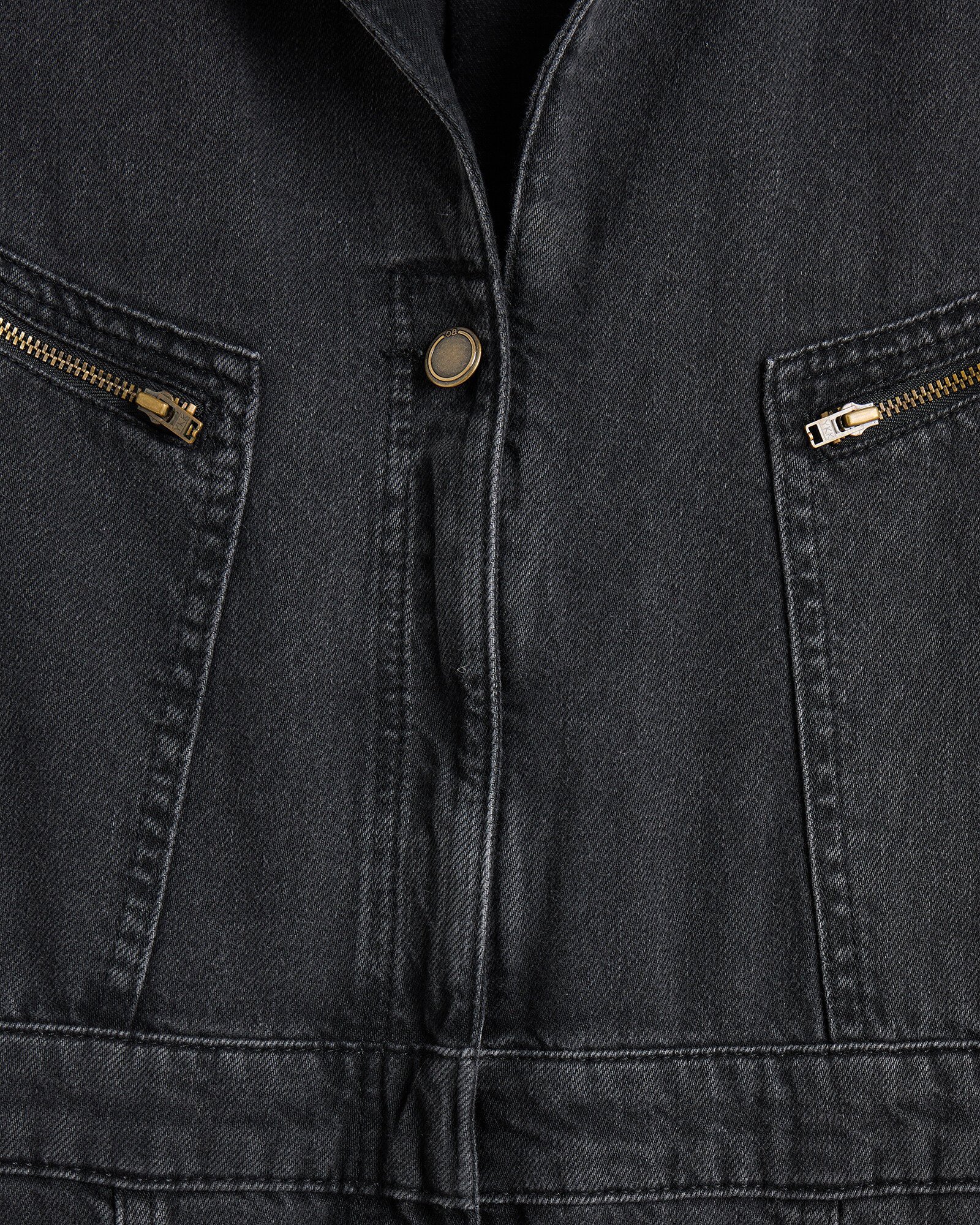 Dark Grey Denim Boilersuit Oliver Bonas