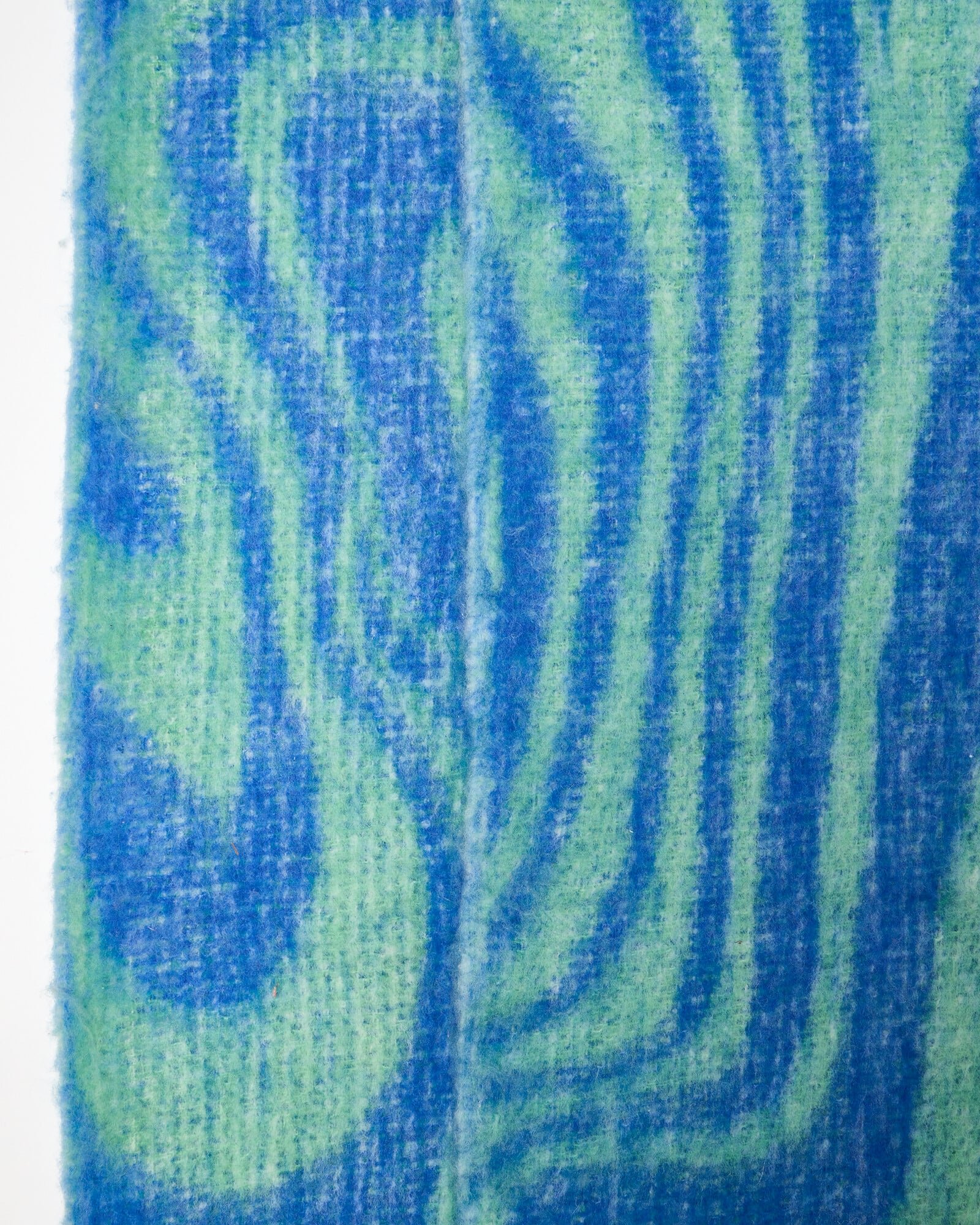 Solana Blue Swirl Fluffy Throw | Oliver Bonas