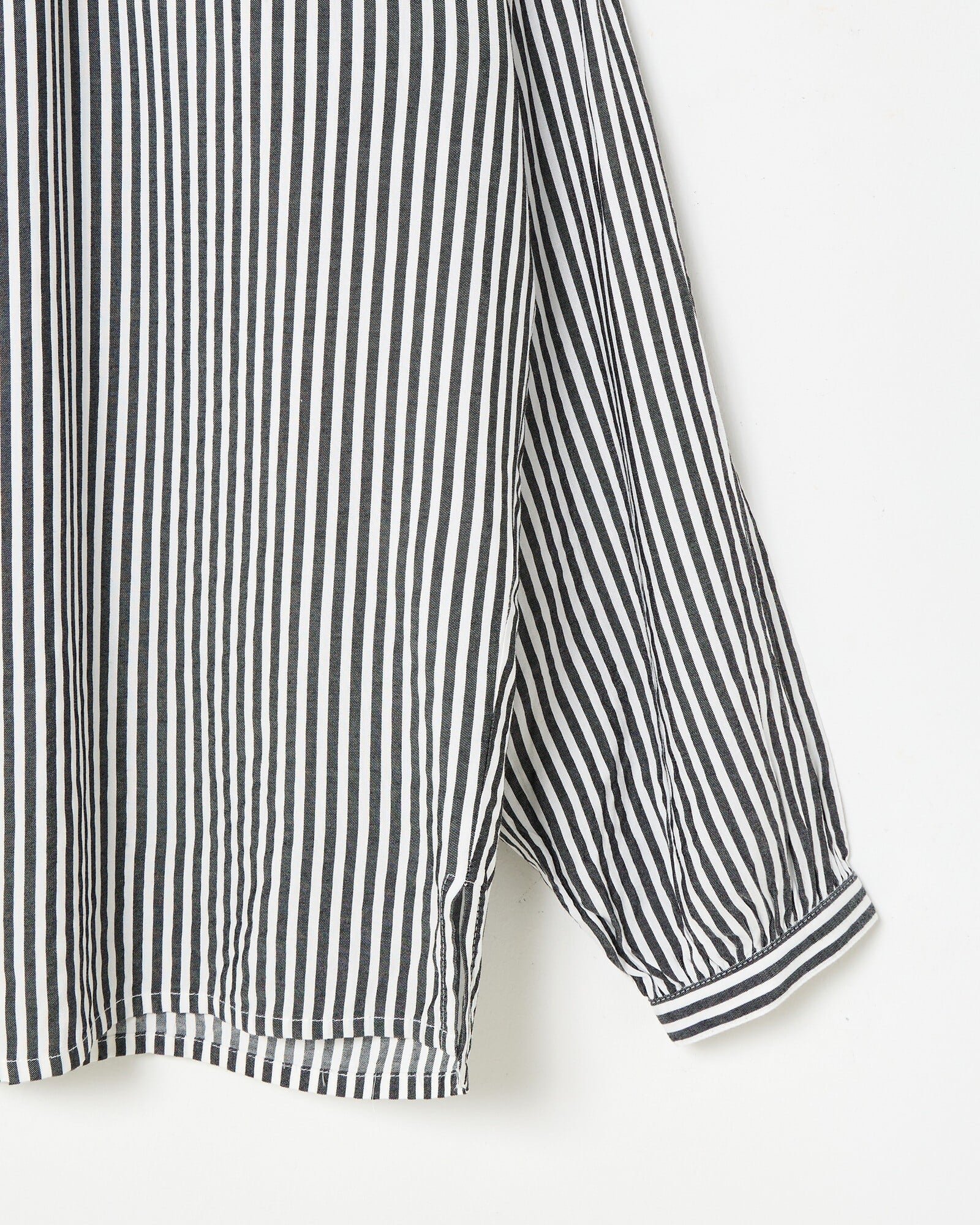 Grey & White Button Up Striped Shirt | Oliver Bonas