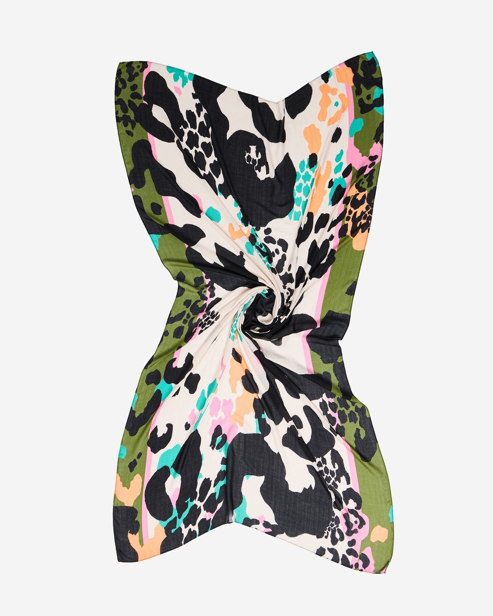 小物 NKNIT boa wave scarf leopard NKNIT boa wave scarf leopard