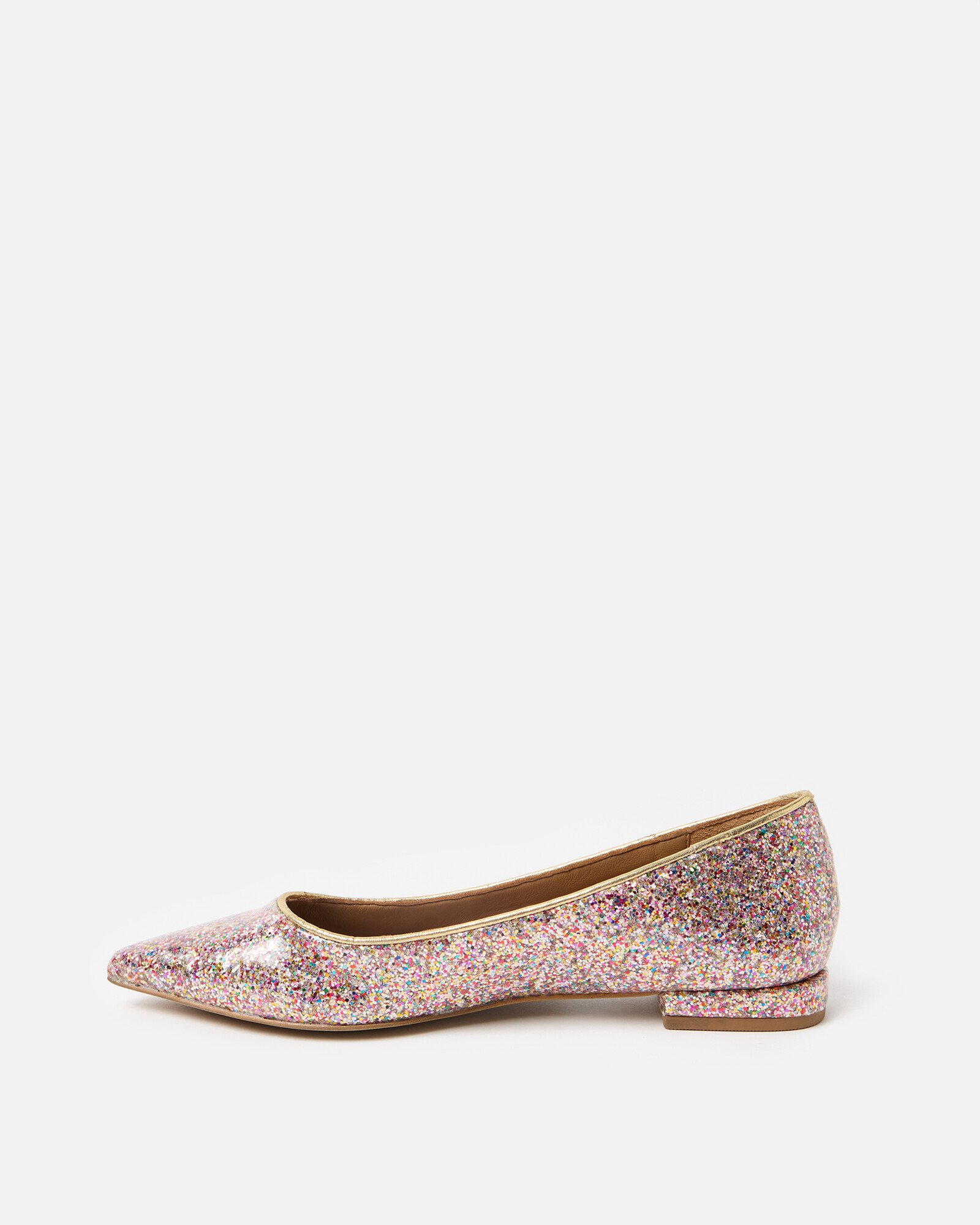 Scarosso x Paula Cademartori Moon metallic ballerina's Zilver