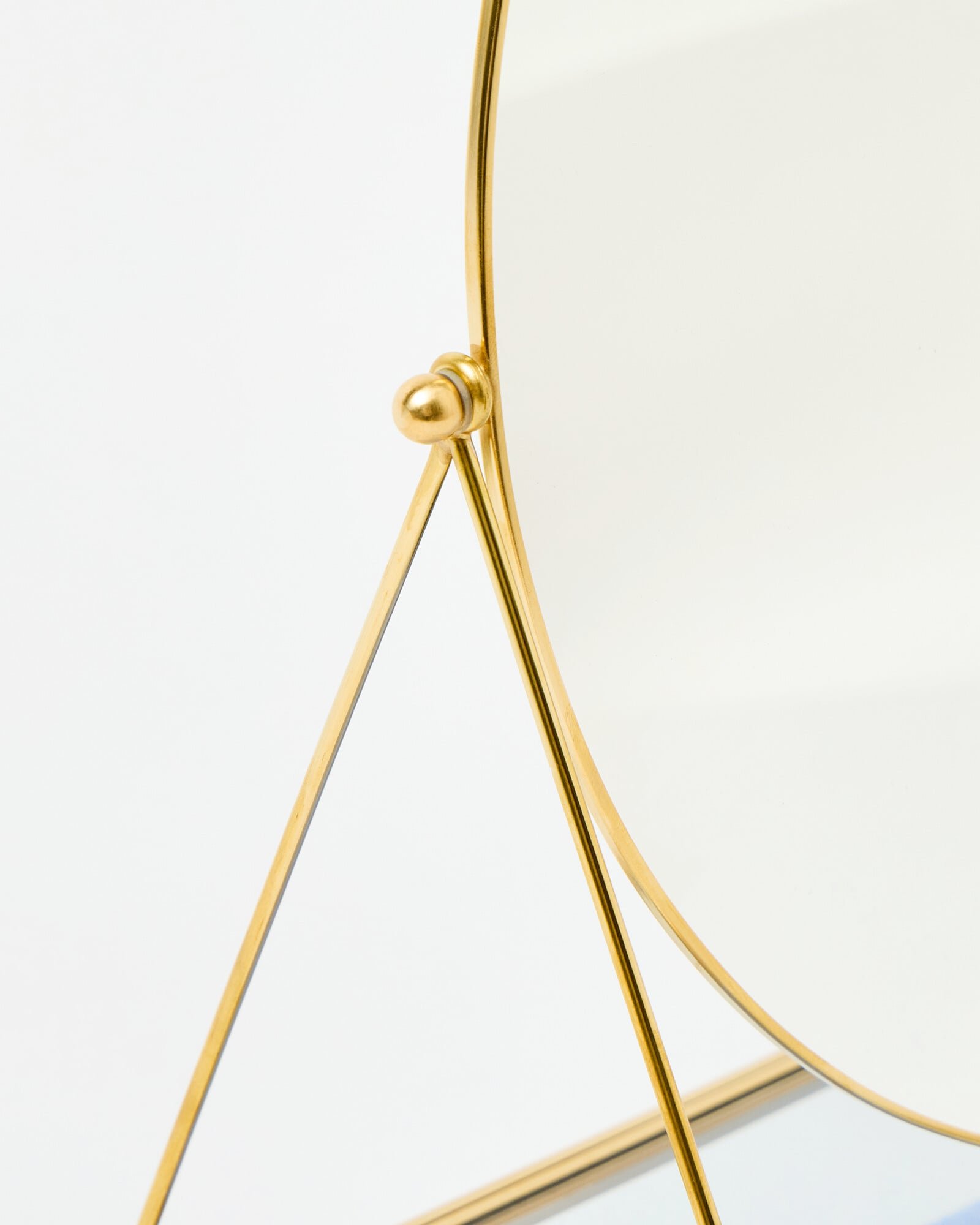 Gold & Glass Round Dressing Table Mirror | Oliver Bonas Gold & Glass Round Dressing Table Mirror | Oliver Bonas