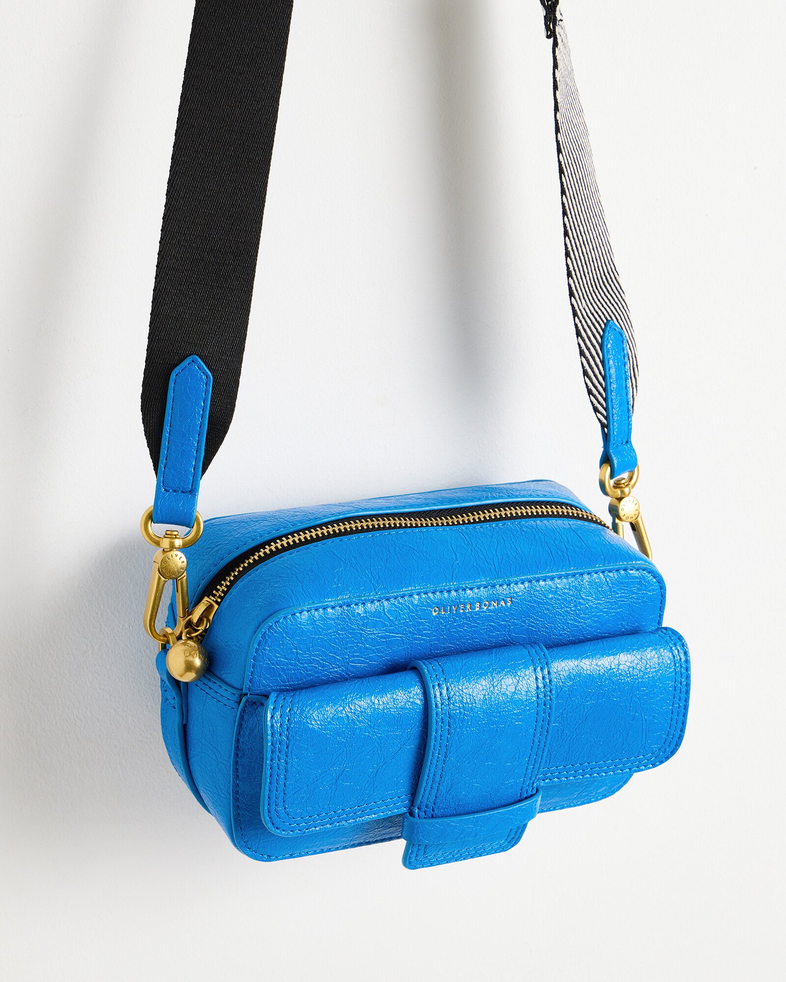 Alia Blue Monochrome Crossbody Bag | Oliver Bonas