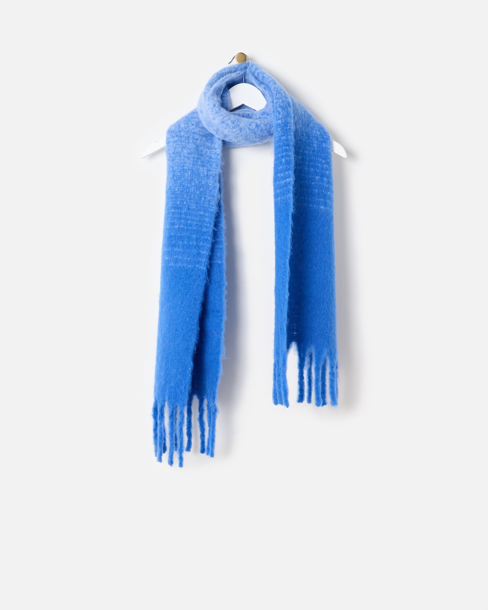Cobalt Blue Ombre Heavyweight Tassel Scarf Oliver Bonas IE