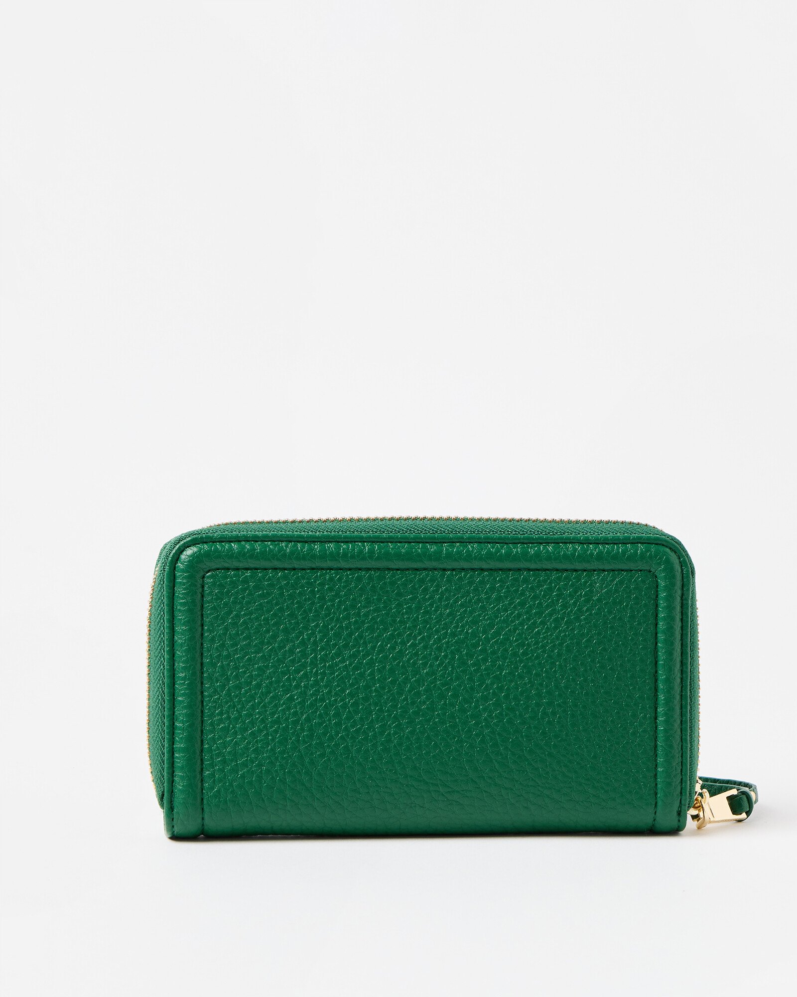 Maddie Green Zip Around Purse | Oliver Bonas