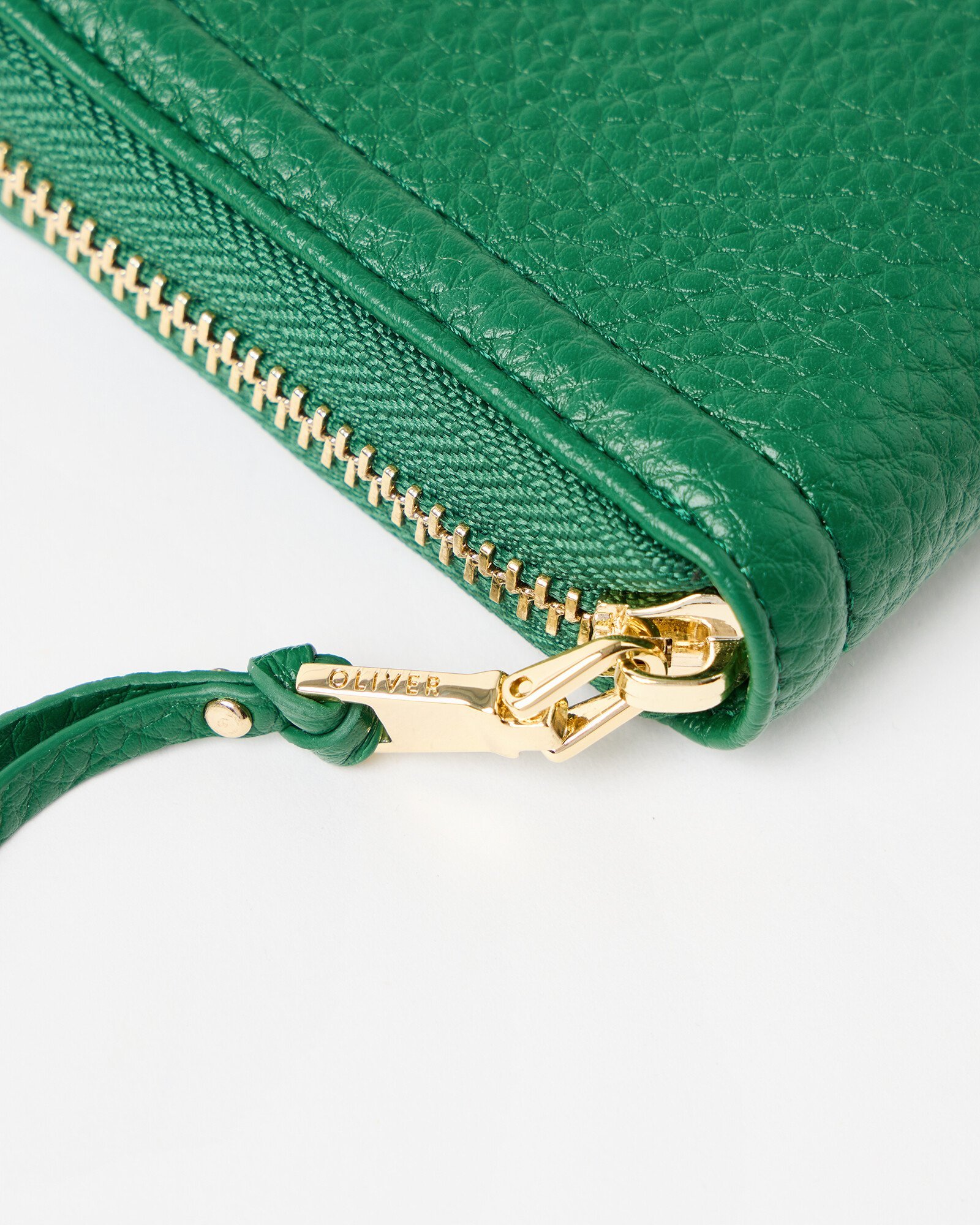 Maddie Green Zip Around Purse Oliver Bonas
