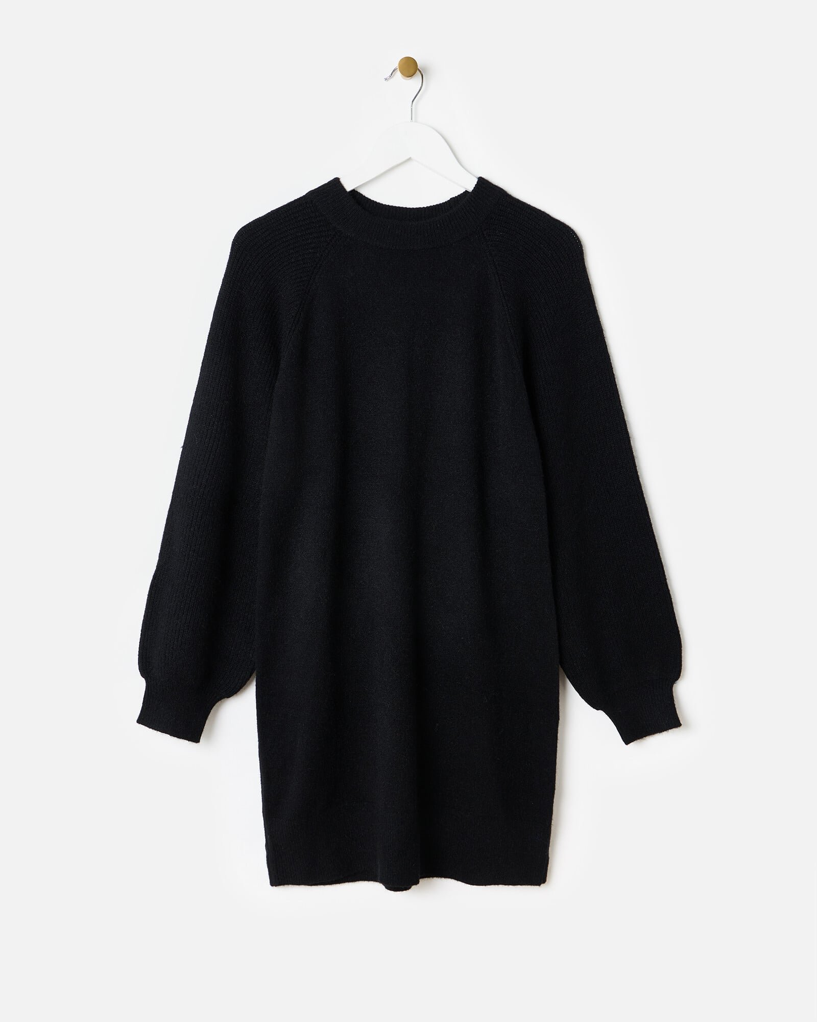 knitted black jumper dress Yours Women's Plus Size Black Knitted Tunic Jumper Dress Size 10-12