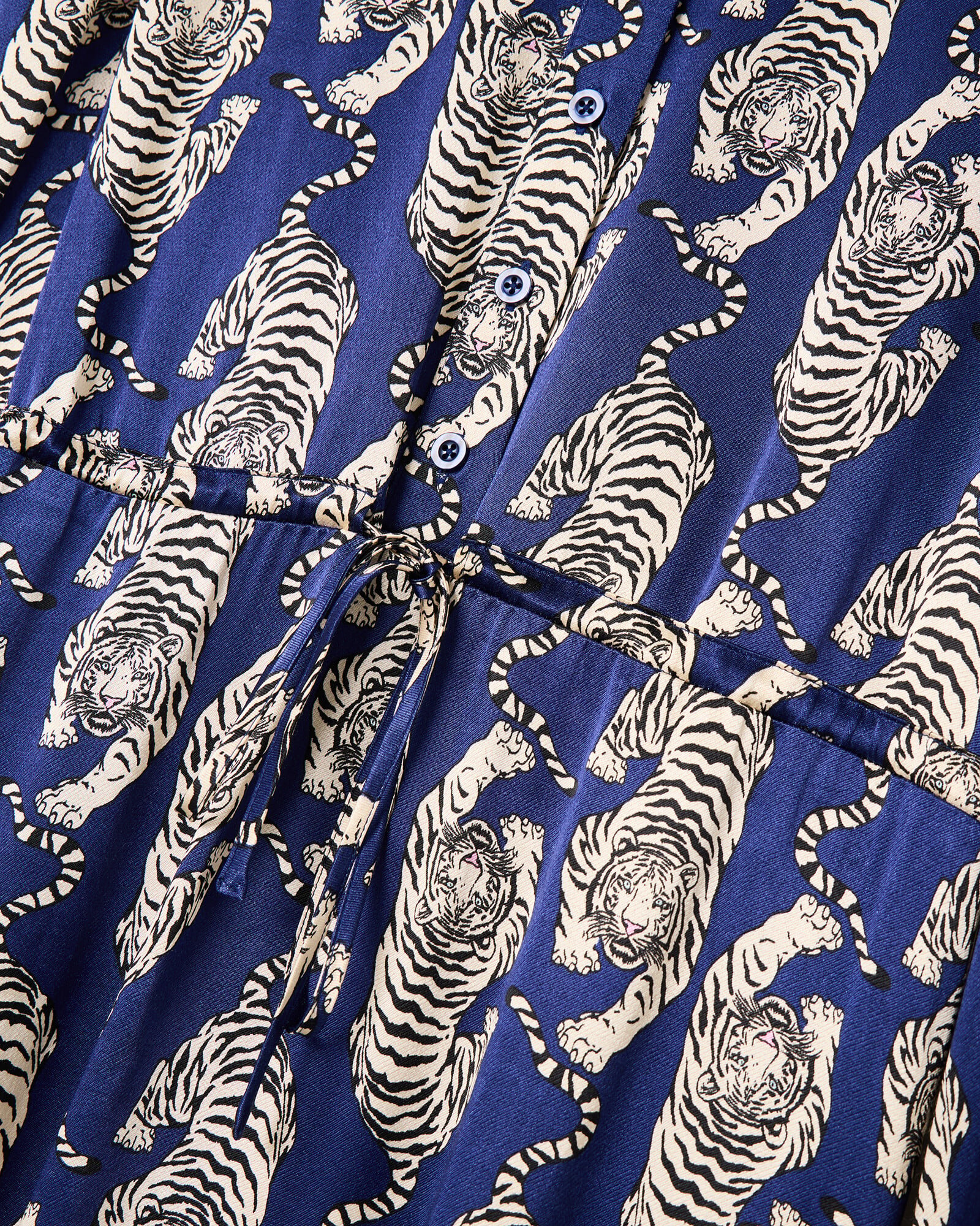 princess polly baby blue dress Blue tiger kimono main image 0
