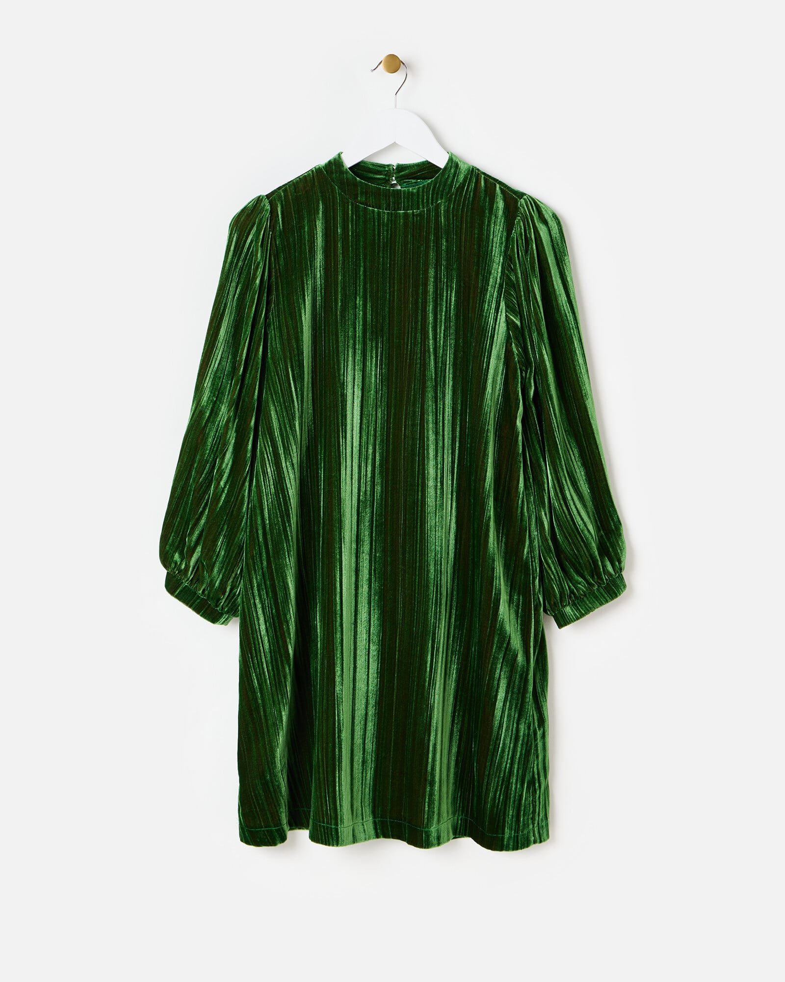Textured Green Velvet Mini Dress | Oliver Bonas Textured Green Velvet Mini Dress | Oliver Bonas